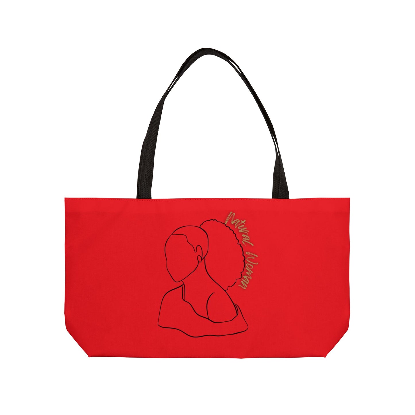 Natural Woman Behind Head (BL) Weekender Tote Bag RED