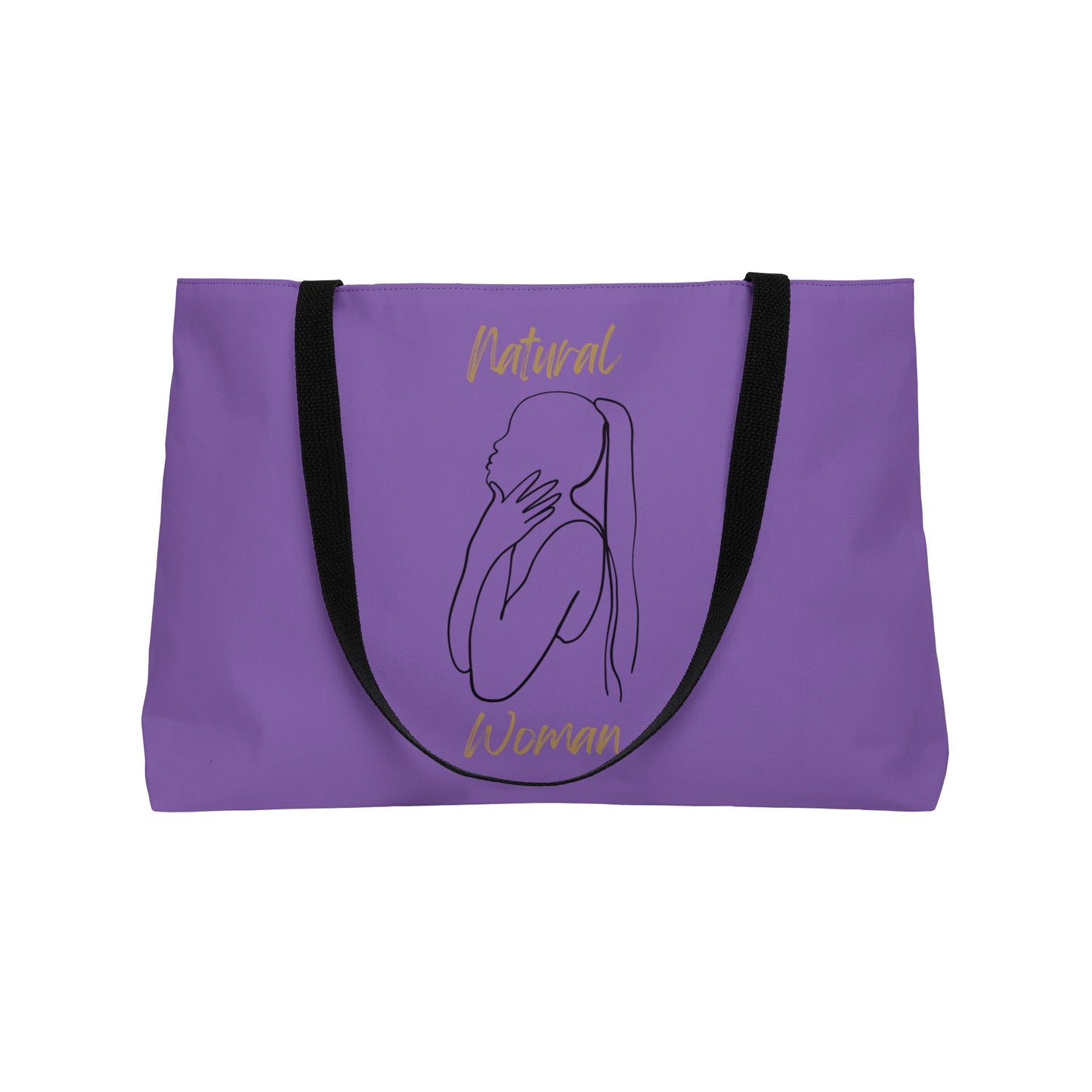 Natural Woman Ponytail (BL) Weekender Tote Bag  LIGHT PURPLE