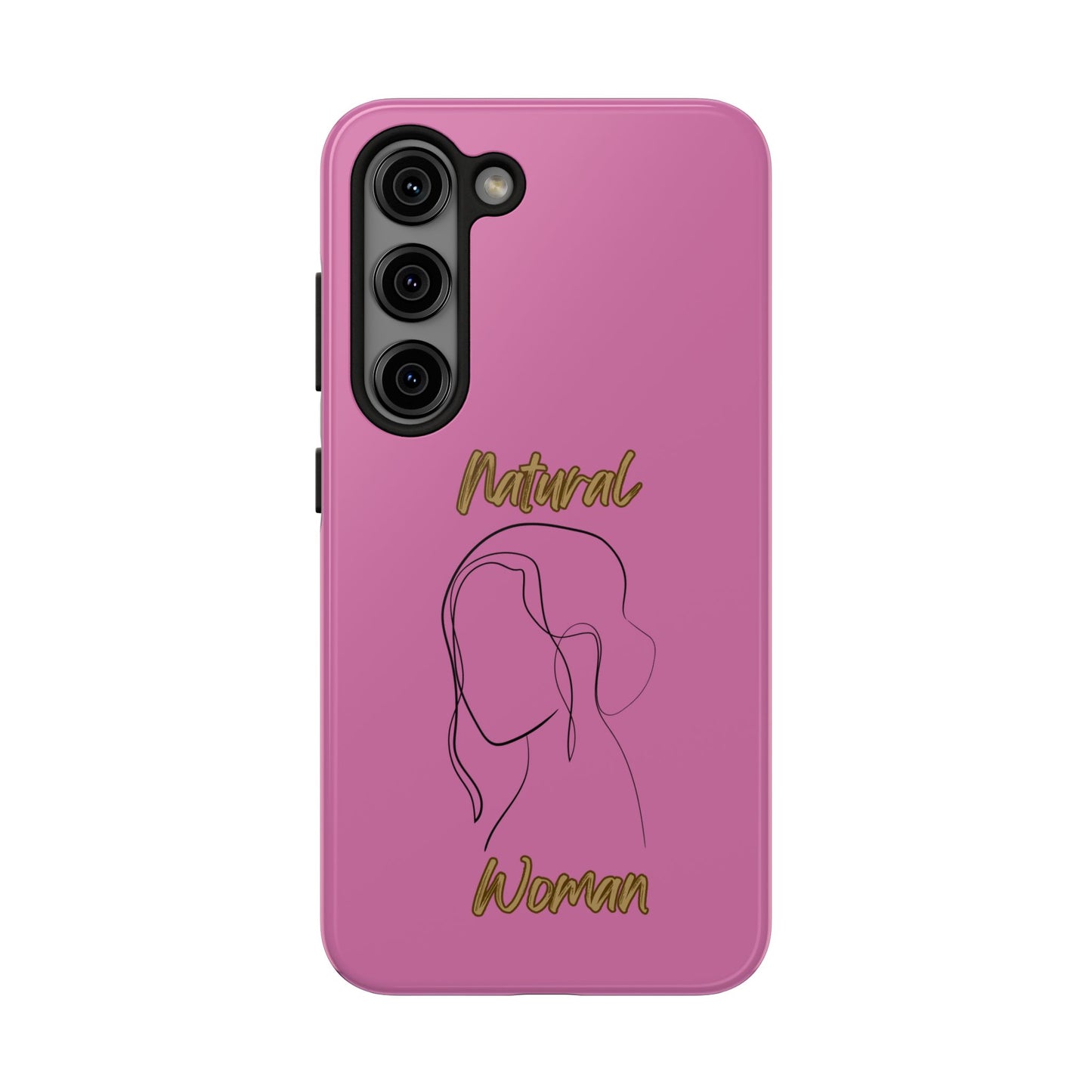 Natural Woman Hanging Hair (BL) Tough Phone Cases LIGHT PINK