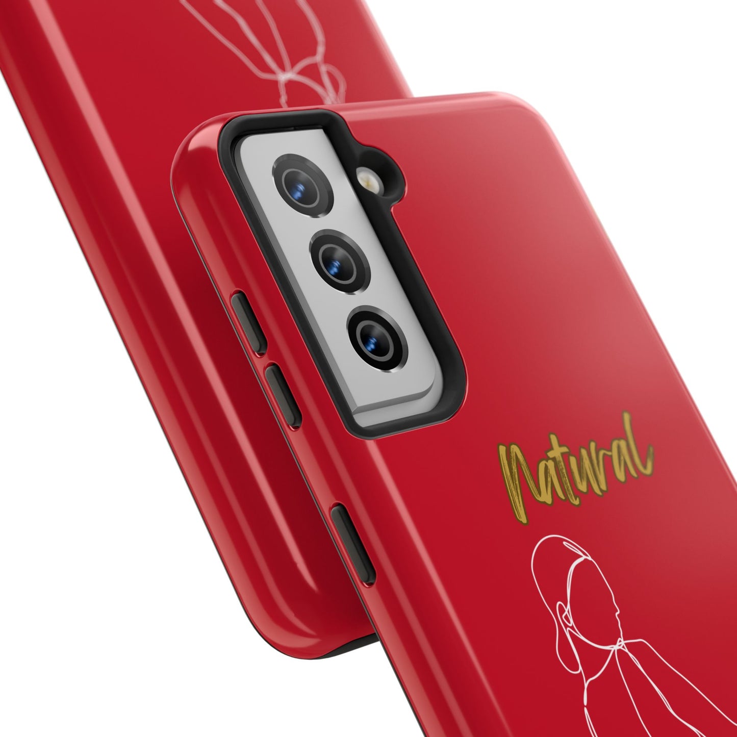 Natural Woman Hands Free (WL)Tough Phone Cases DARK RED