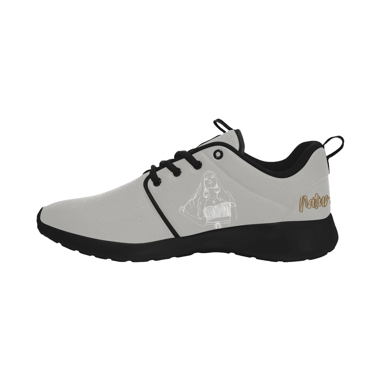 Natural Woman THINKING (WL) GRAY w/ Black Sole Sneakers