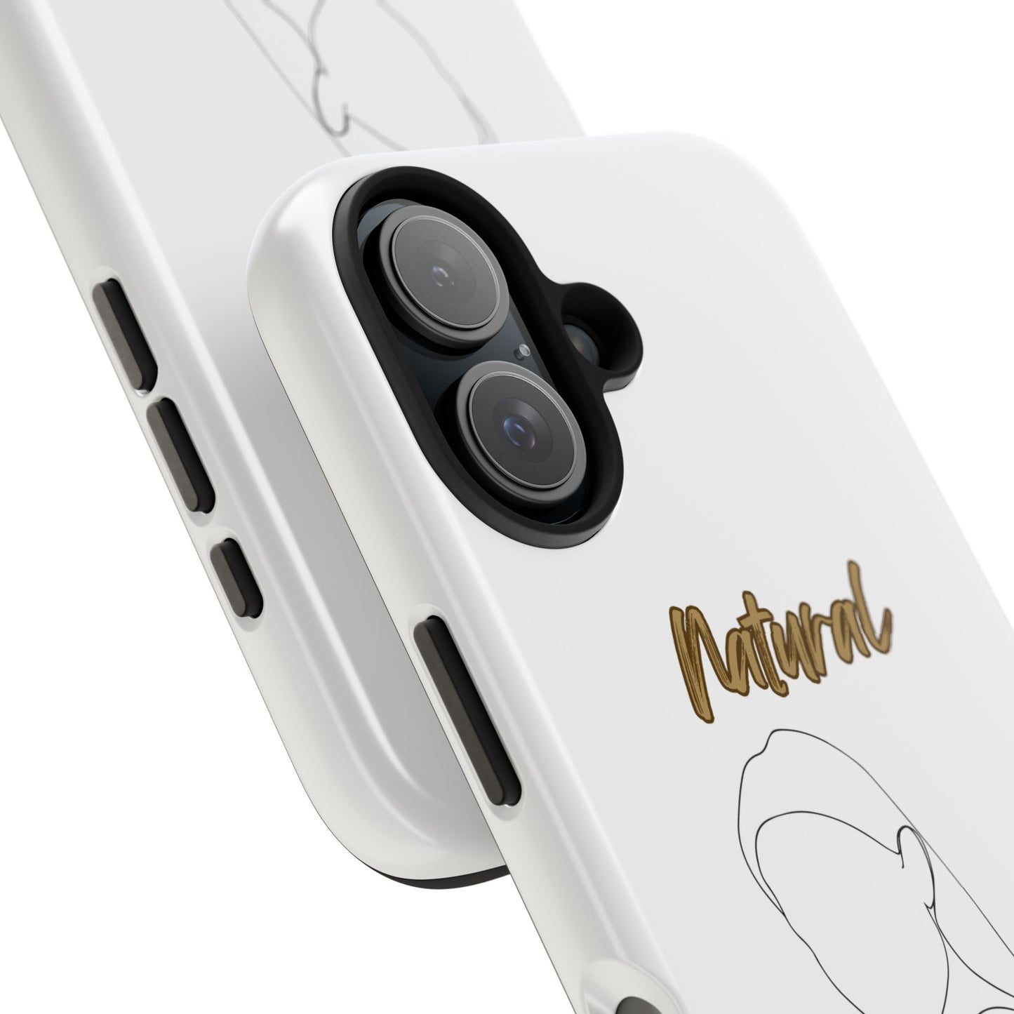 Natural Woman Tilted Look (BL) Tough Phone Cases WHITE