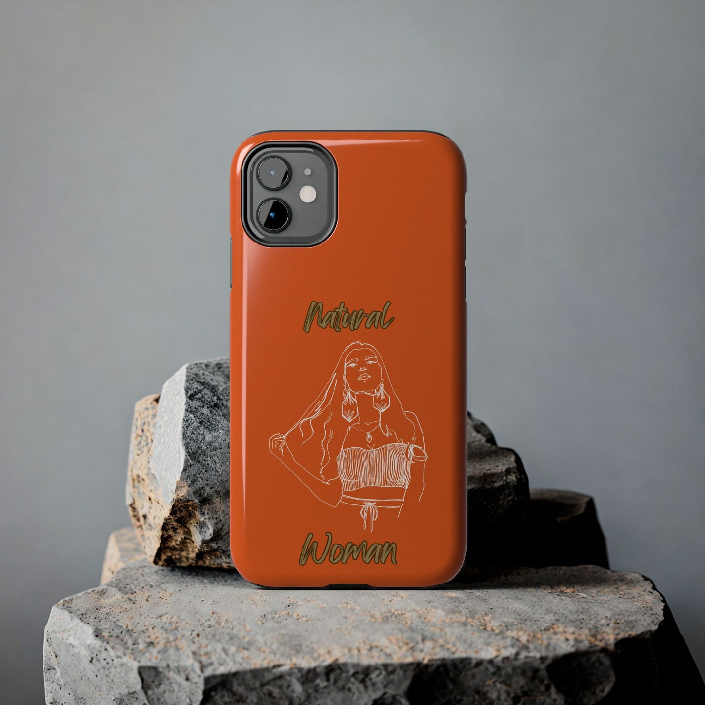 Natural Woman Thinking (WL)Tough Phone Cases ORANGE
