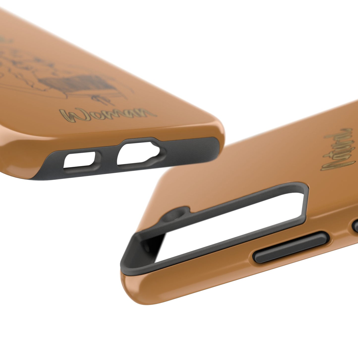 Natural Woman Thinking (BL)Tough Phone Cases LIGHT BROWN