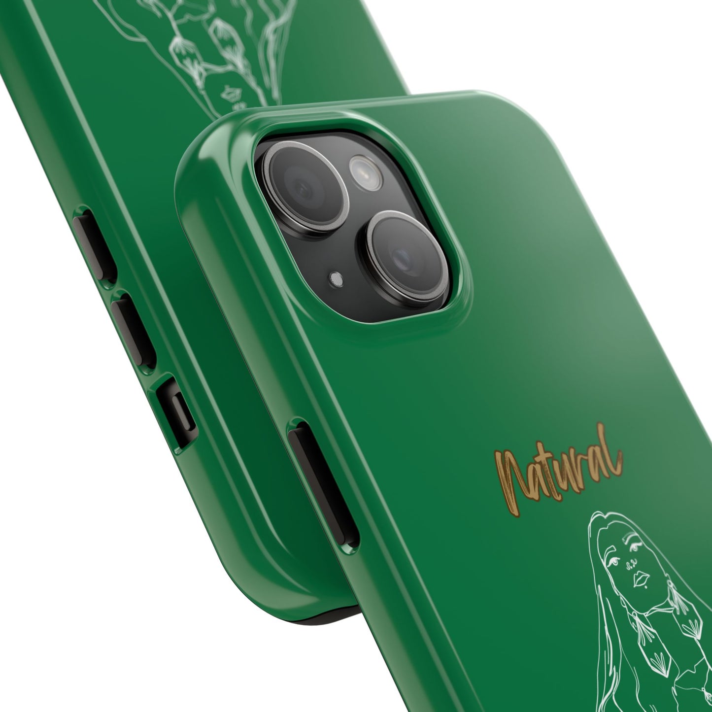 Natural Woman Thinking (WL)Tough Phone Cases DARK GREEN