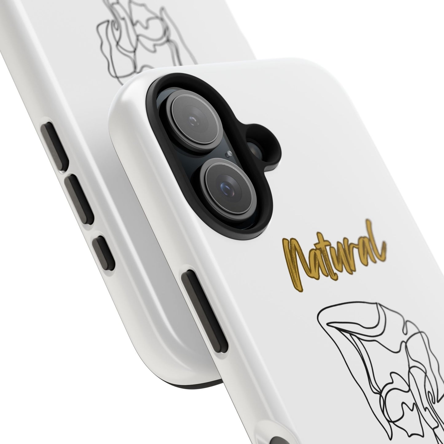 Natural Woman Flexible (BL)Tough Phone Cases WHITE