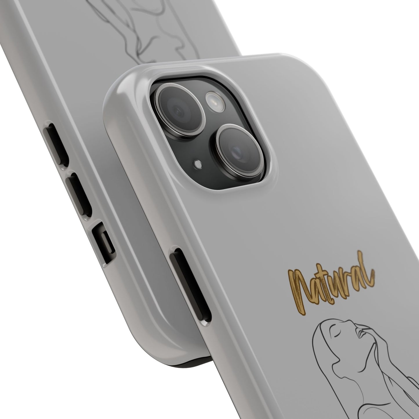 Natural Woman Thank You (BL) Tough Phone Cases LIGHT GREY