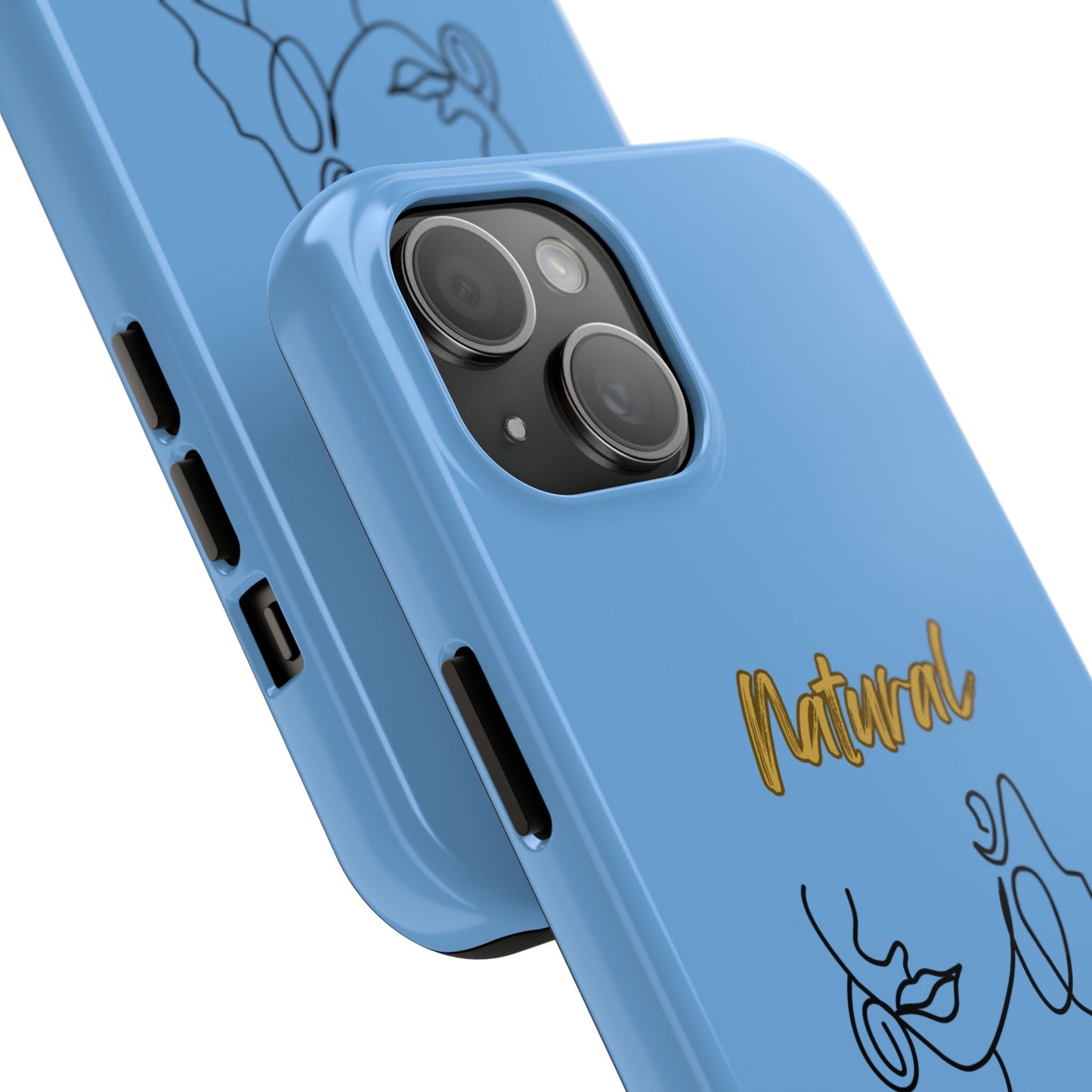 Natural Woman Lips (BL)Tough Phone Cases LIGHT BLUE