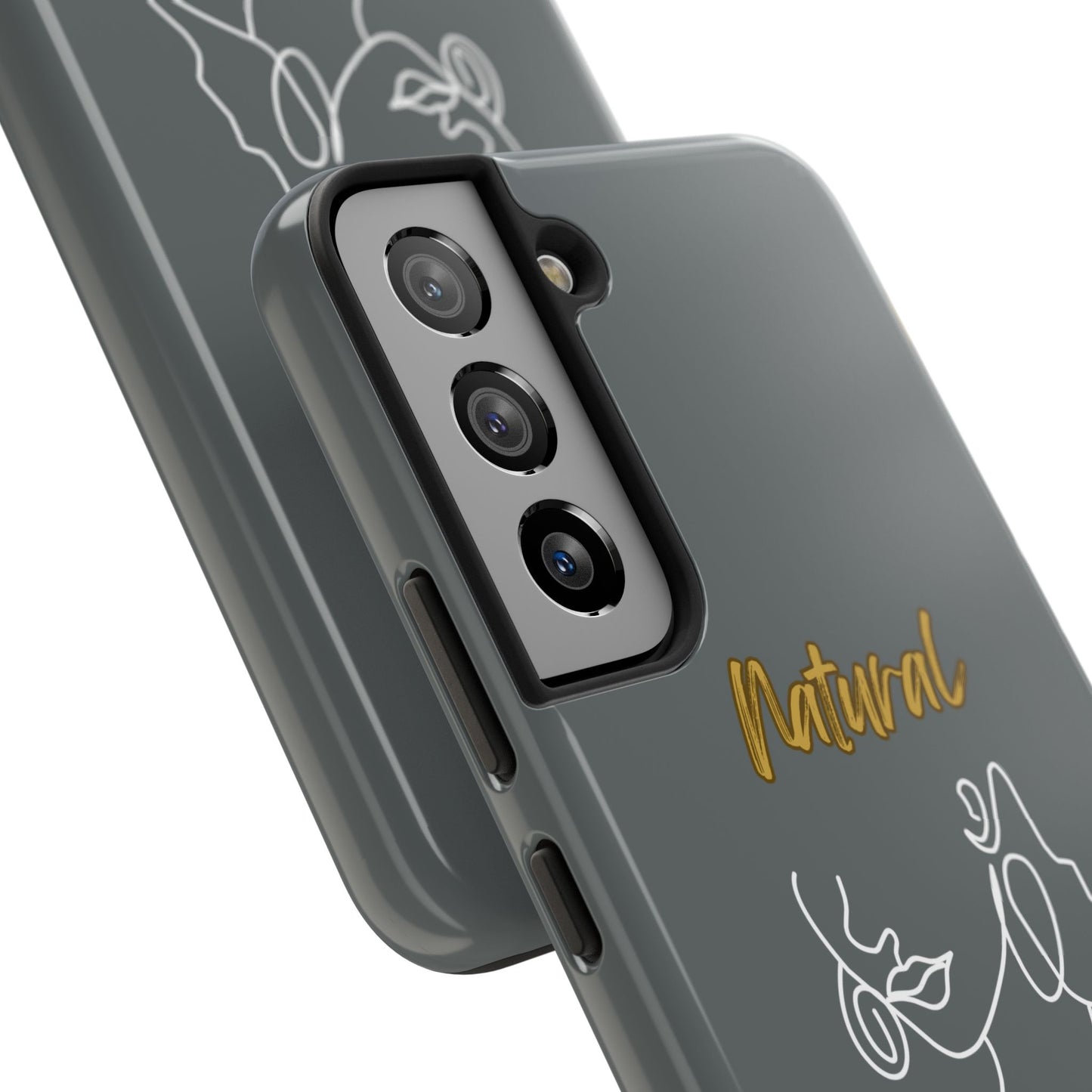 Natural Woman Lips (WL)Tough Phone Cases DARK GREY