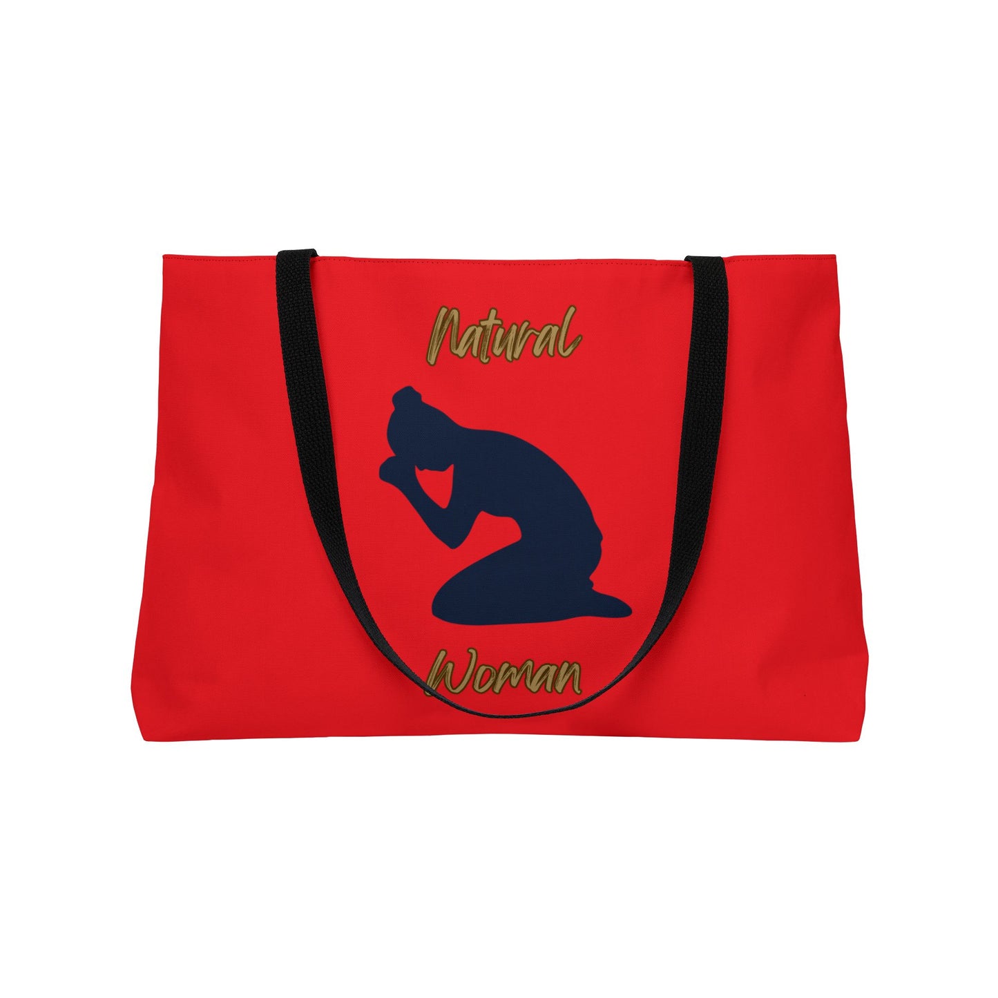 Natural Woman Pray (BL) Weekender Tote Bag RED