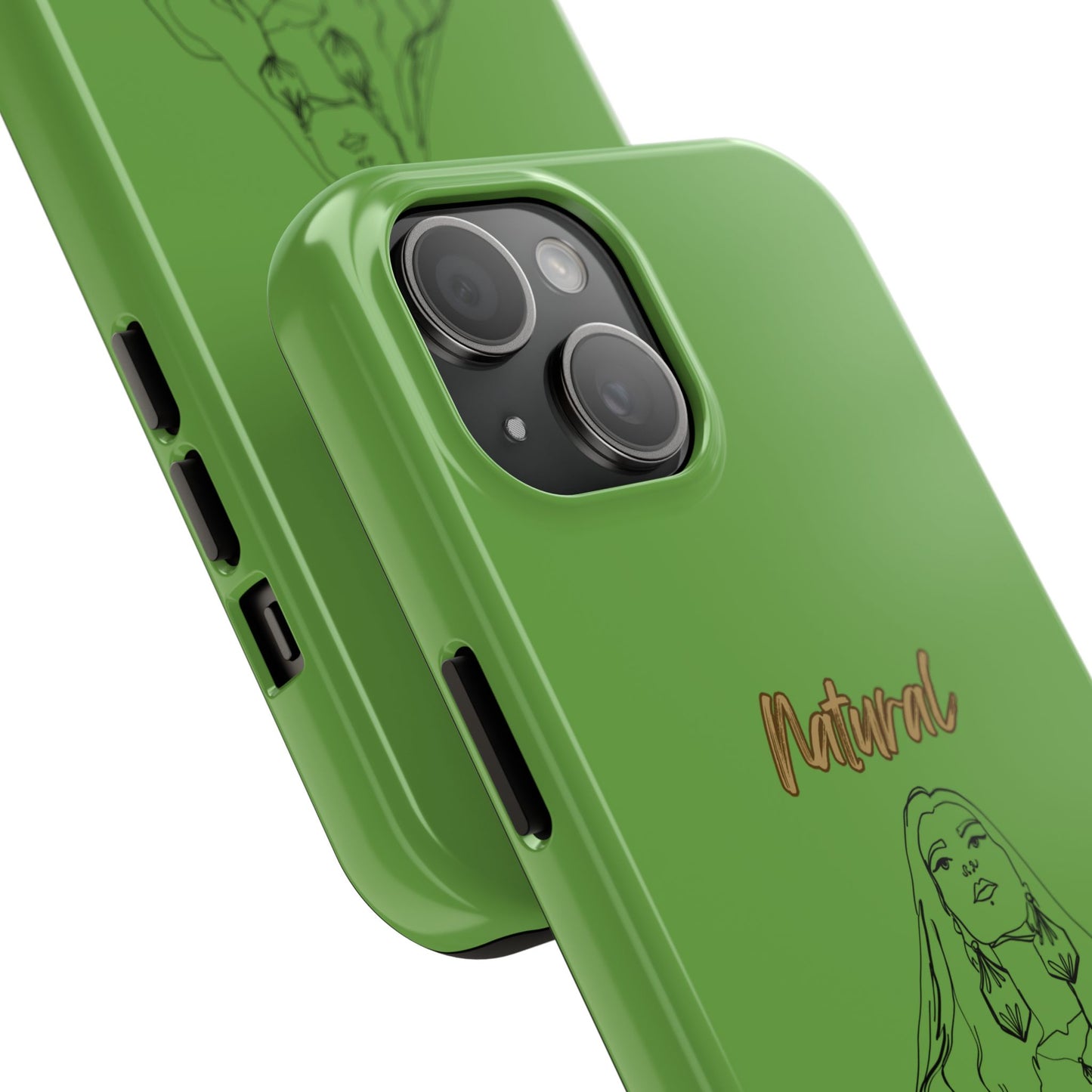 Natural Woman Thinking (BL)Tough Phone Cases GREEN