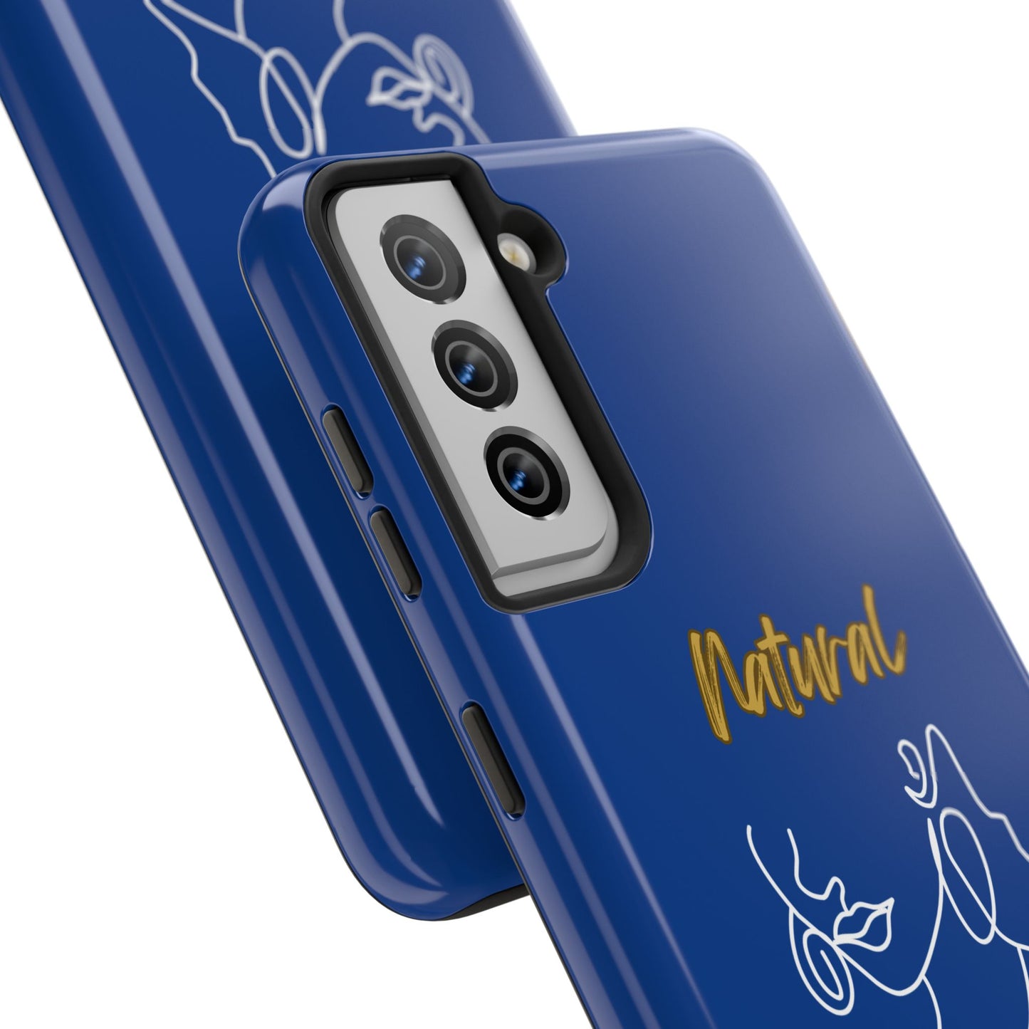 Natural Woman Lips (WL)Tough Phone Cases DARK BLUE