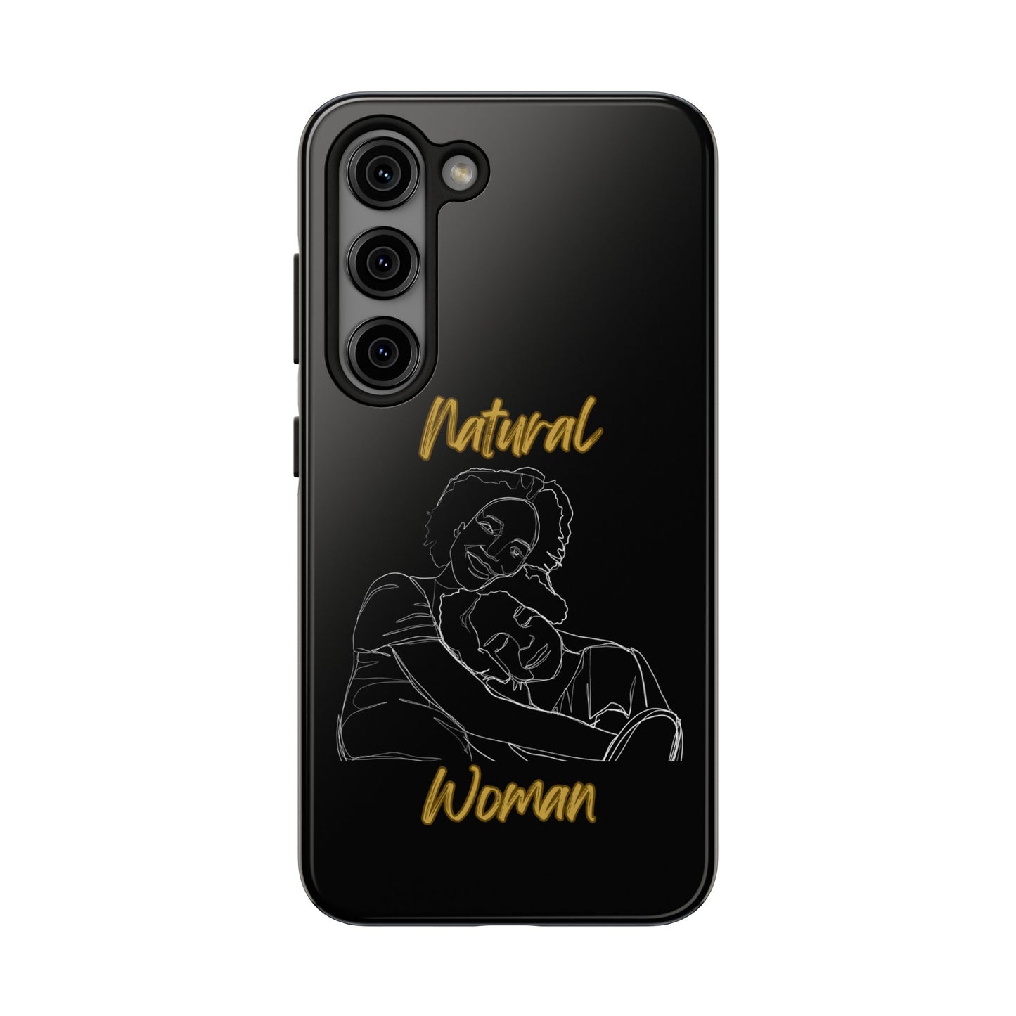 Natural Woman Loving Embrace (WL)Tough Phone Cases BLACK