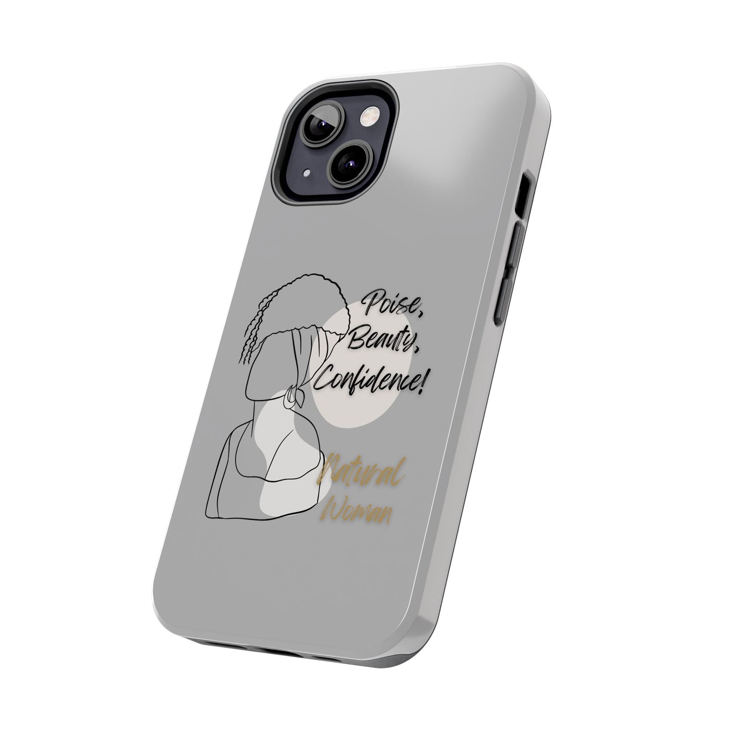 Natural woman Puff (BL)Tough Phone Cases LIGHT GREY