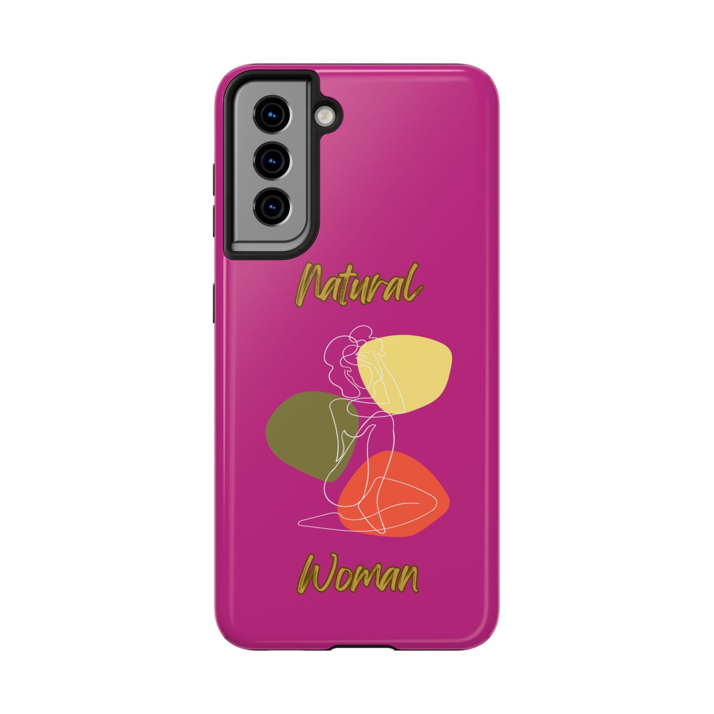 Natural Woman Colorful Pose (WL)Tough Phone Cases PINK