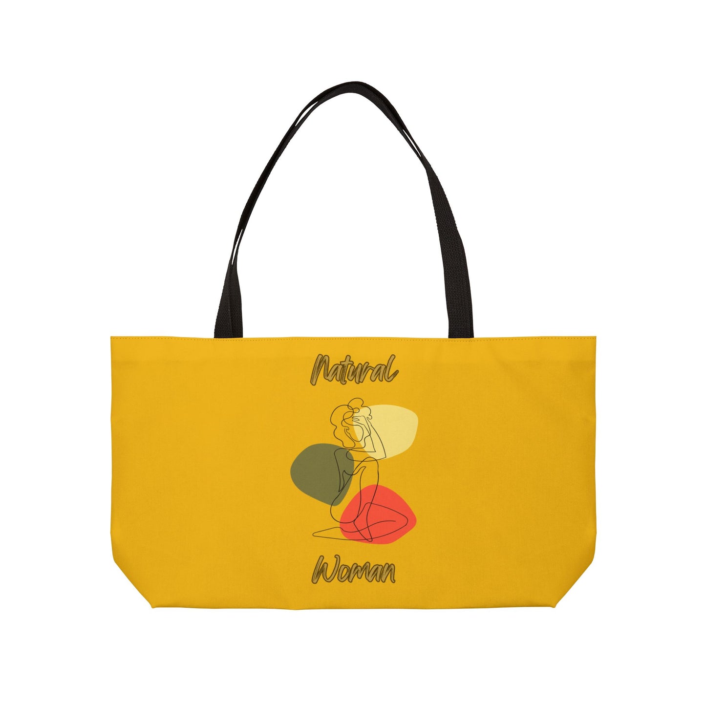 Natural Woman Colorful Pose (BL) Weekender Tote Bag YELLOW