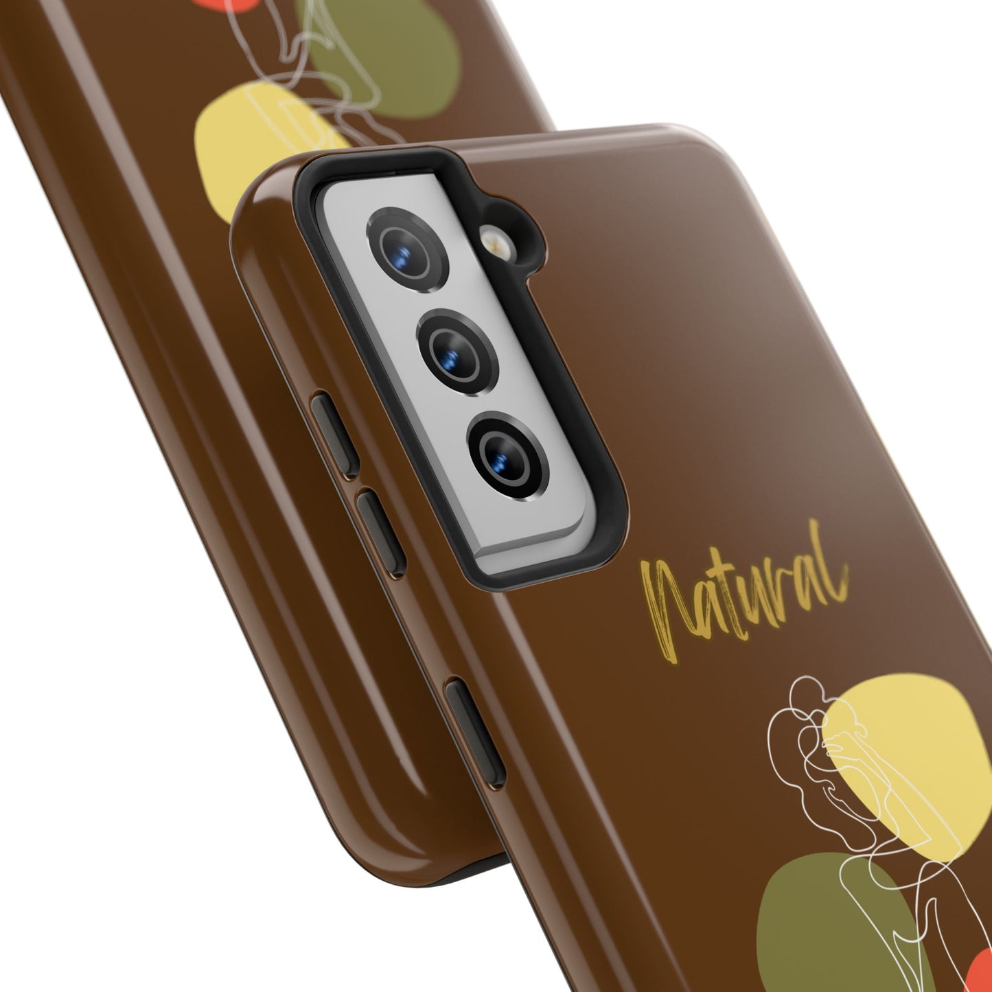 Natural Woman Colorful Pose (WL)Tough Phone Cases BROWN