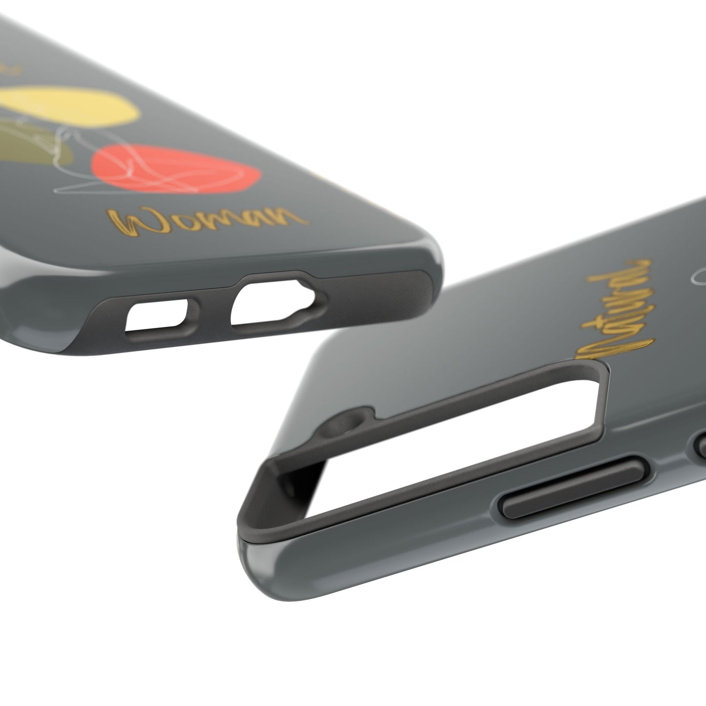 Natural Woman Colorful Pose (WL)Tough Phone Cases DARK GREY