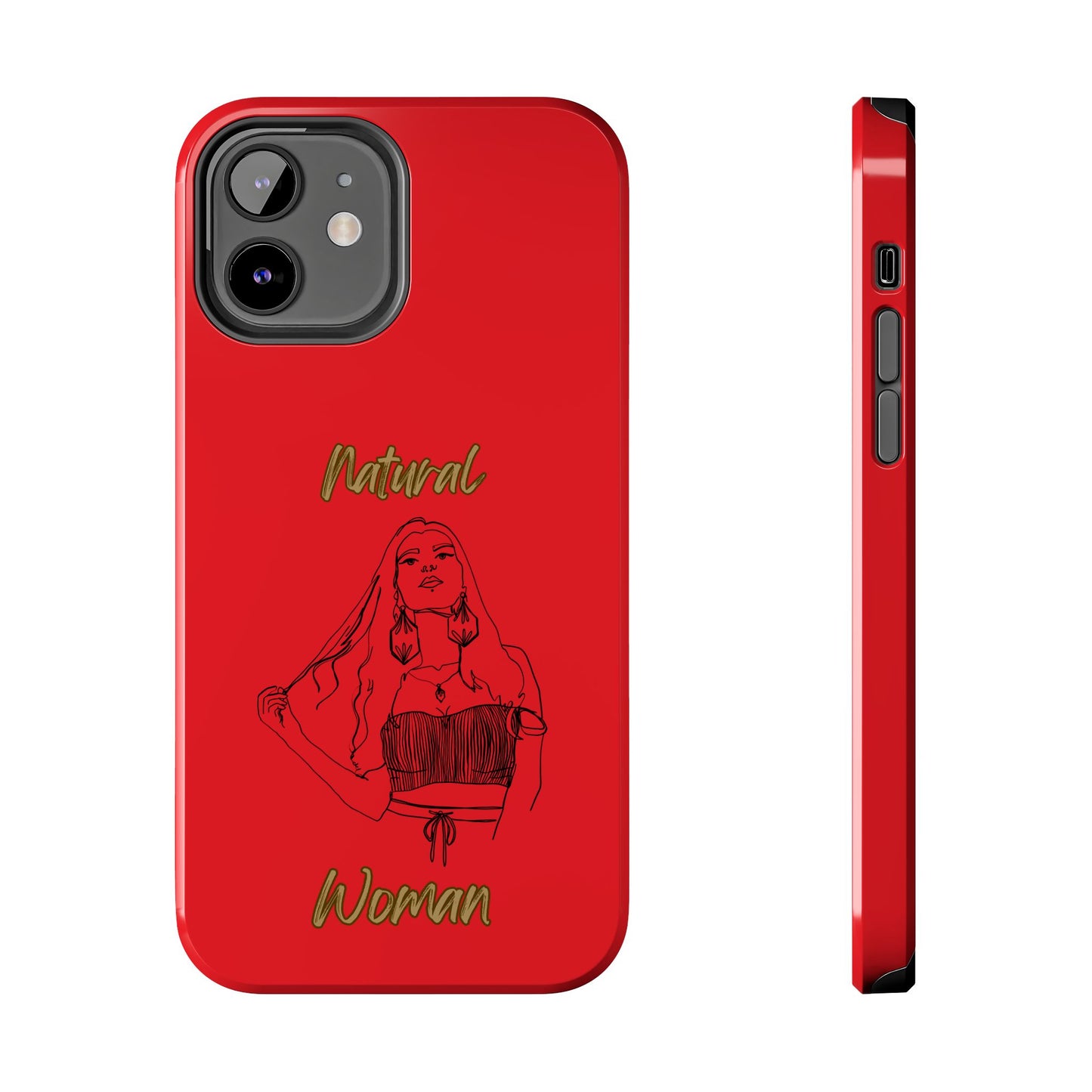 Natural Woman Thinking (BL)Tough Phone Cases RED