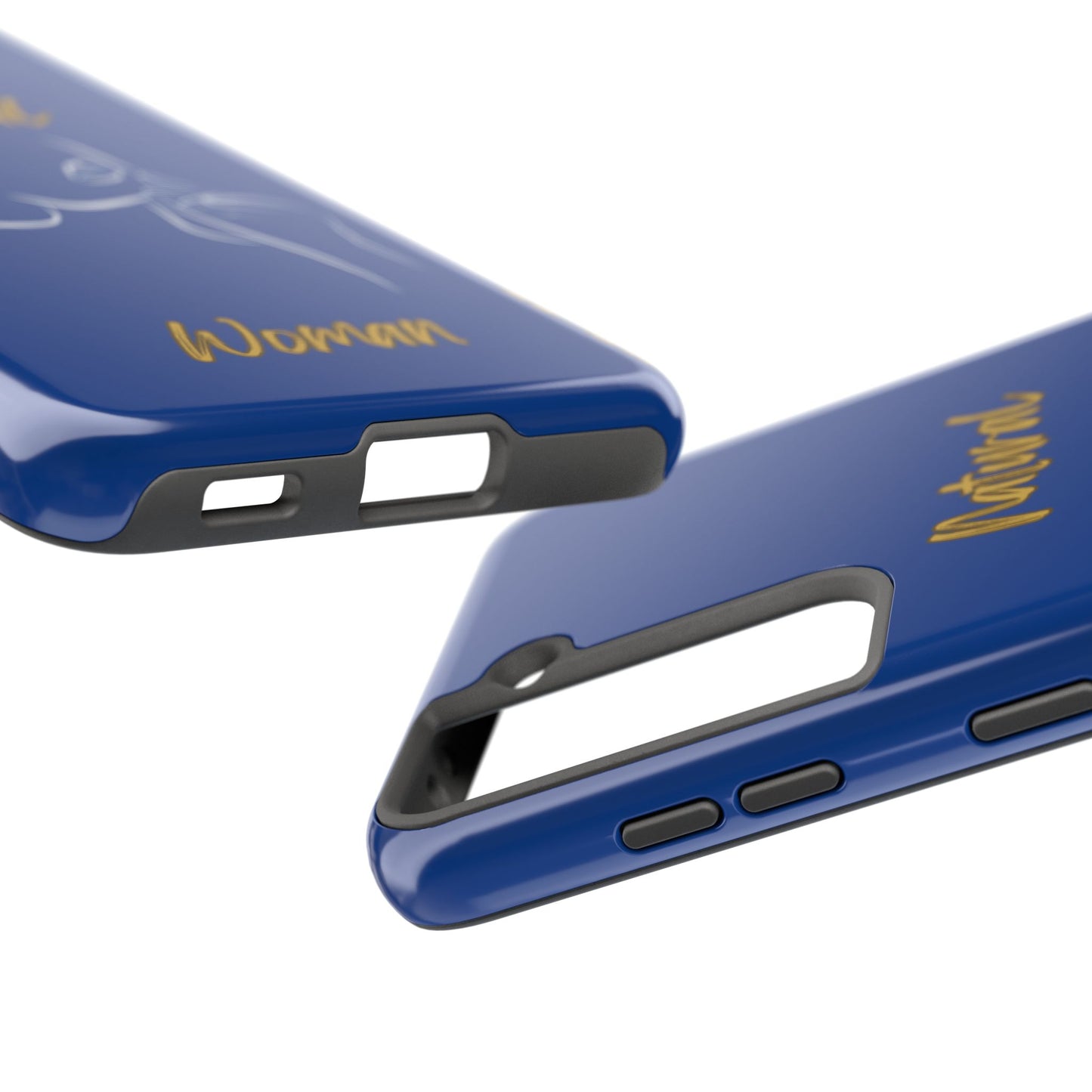 Natural Woman Chin Up (WL)Tough Phone Cases DARK BLUE