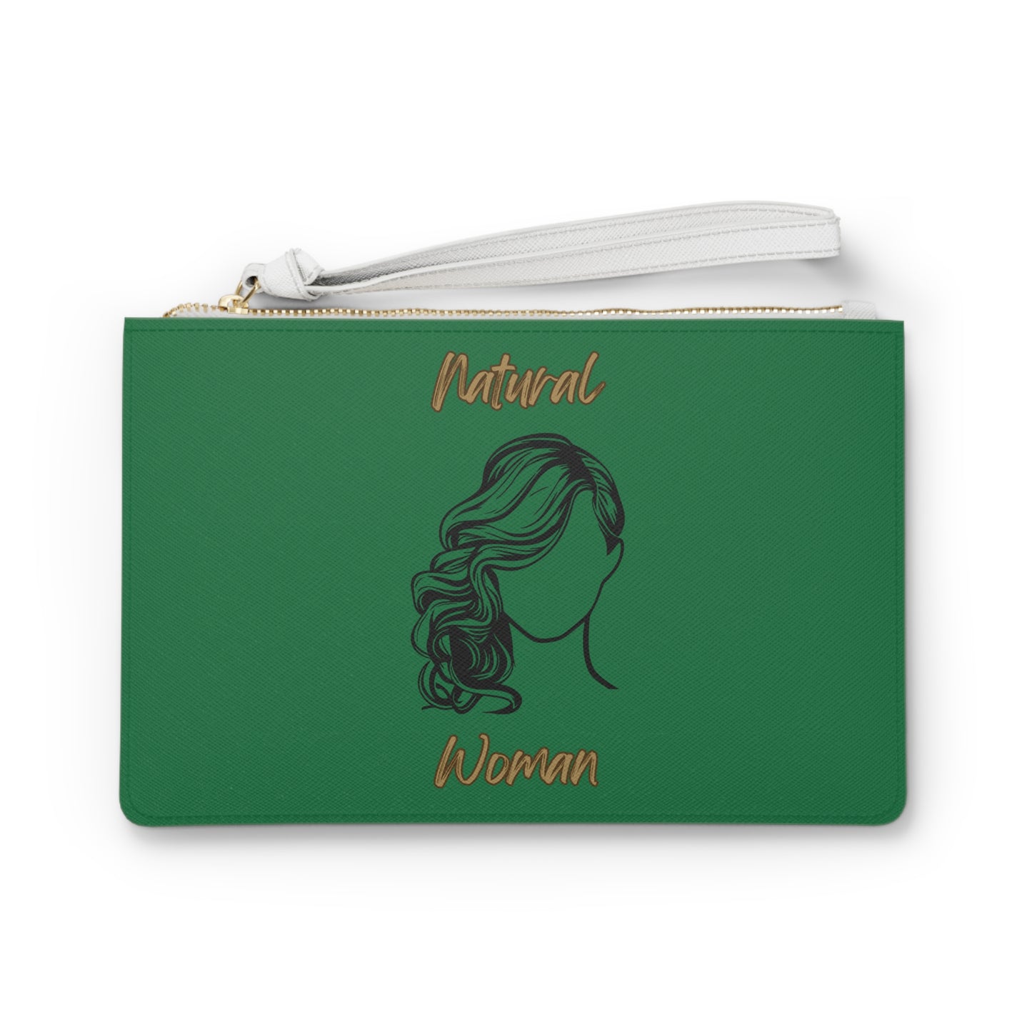 Natural Woman Long Curl (BL) Clutch Bag DARK GREEN