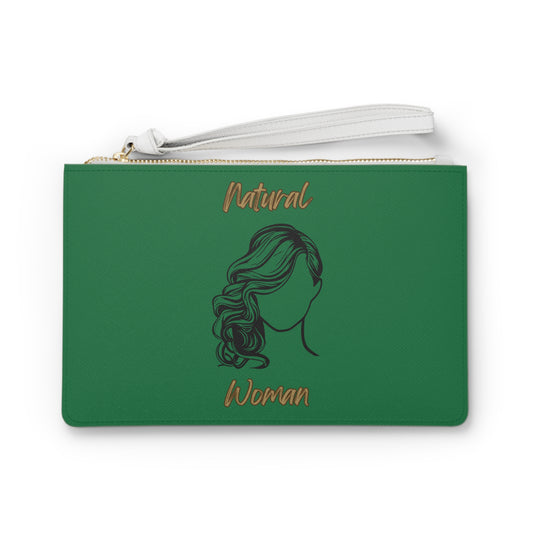 Natural Woman Long Curl (BL) Clutch Bag DARK GREEN