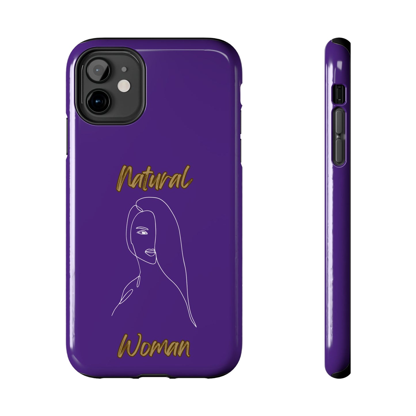 Natural Woman Covered Eye (WL)Tough Phone Cases PURPLE