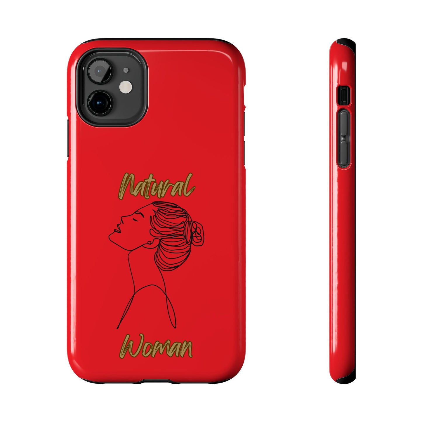 Natural Woman Wet Bun (BL) Tough Phone Cases RED