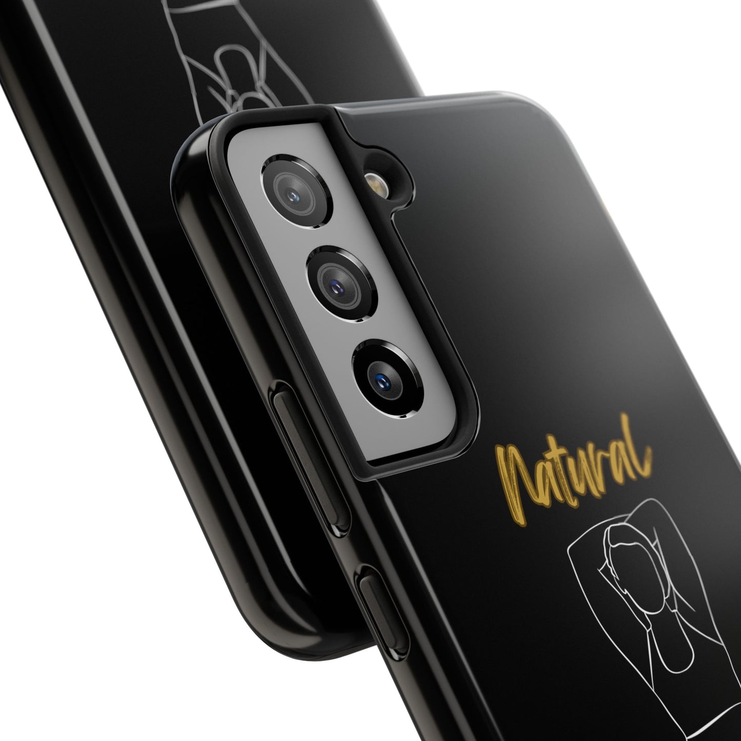 Natural Woman I Love Me (WL)Tough Phone Cases BLACK