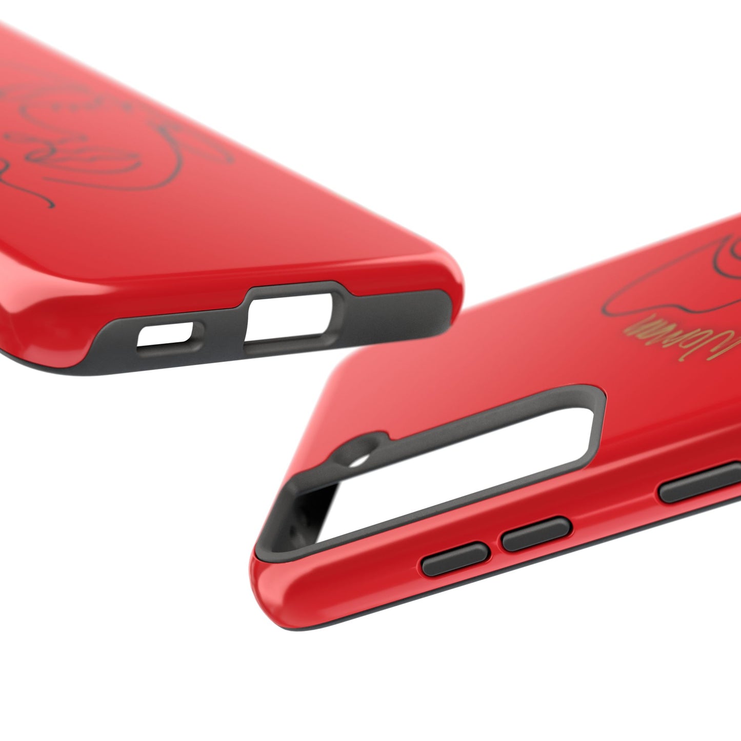 Natural Woman Half Face (BL)Tough Phone Case RED
