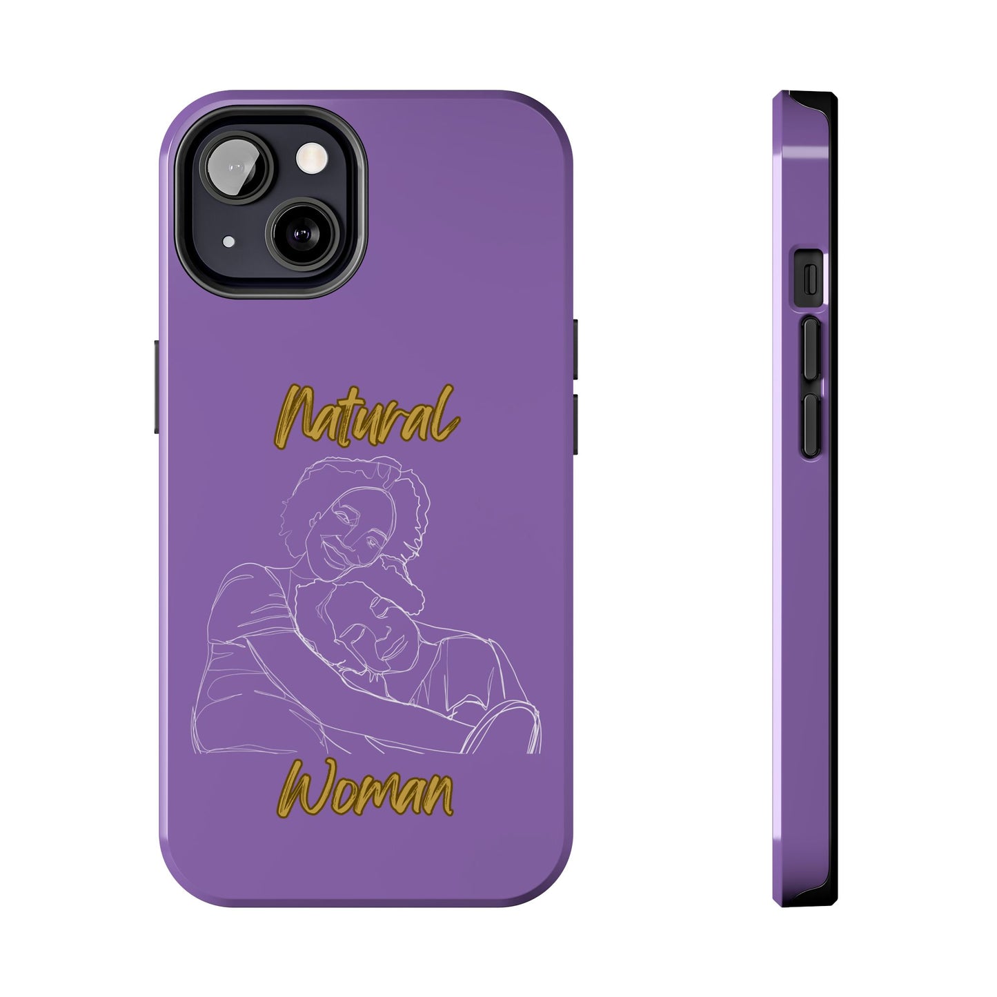 Natural Woman Loving Embrace (WL)Tough Phone Cases LIGHT PURPLE