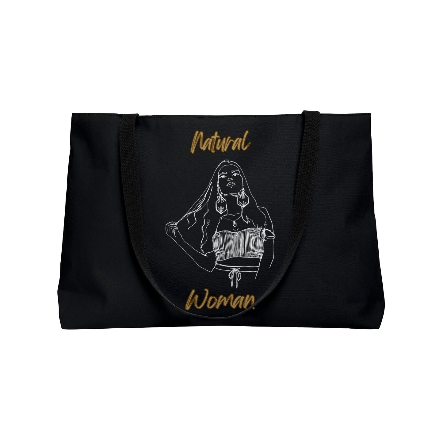 Natural Woman Thinking (WL) Weekender Tote Bag BLACK