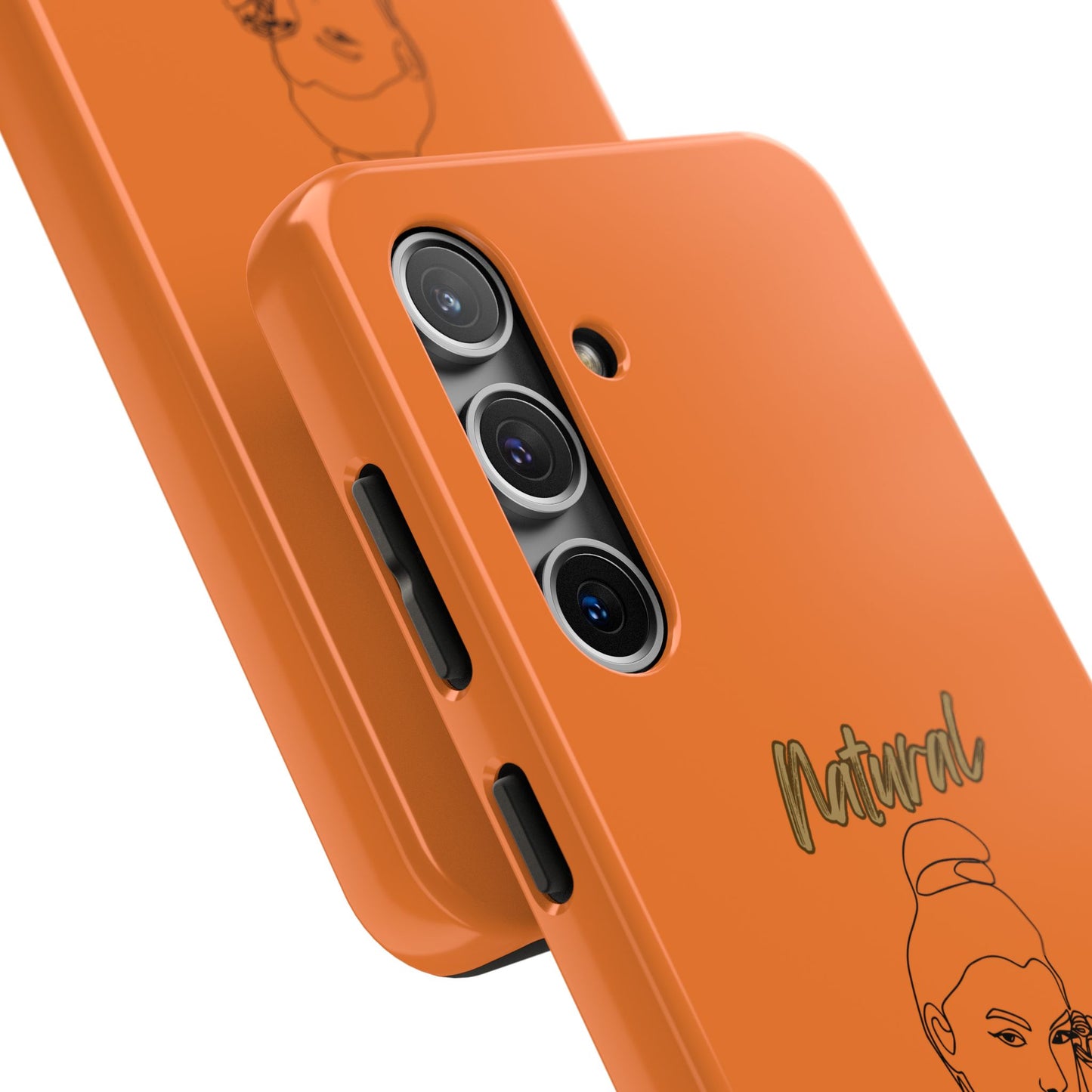Natural Woman Sassy Bun (BL) Tough Phone Cases CRUSTA