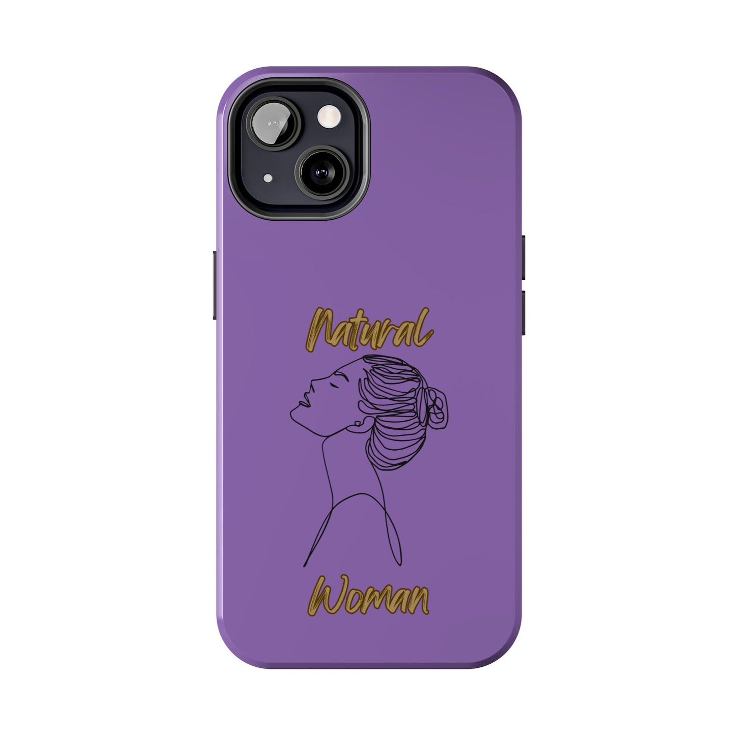 Natural Woman Wet Bun (BL) Tough Phone Cases LIGHT PURPLE