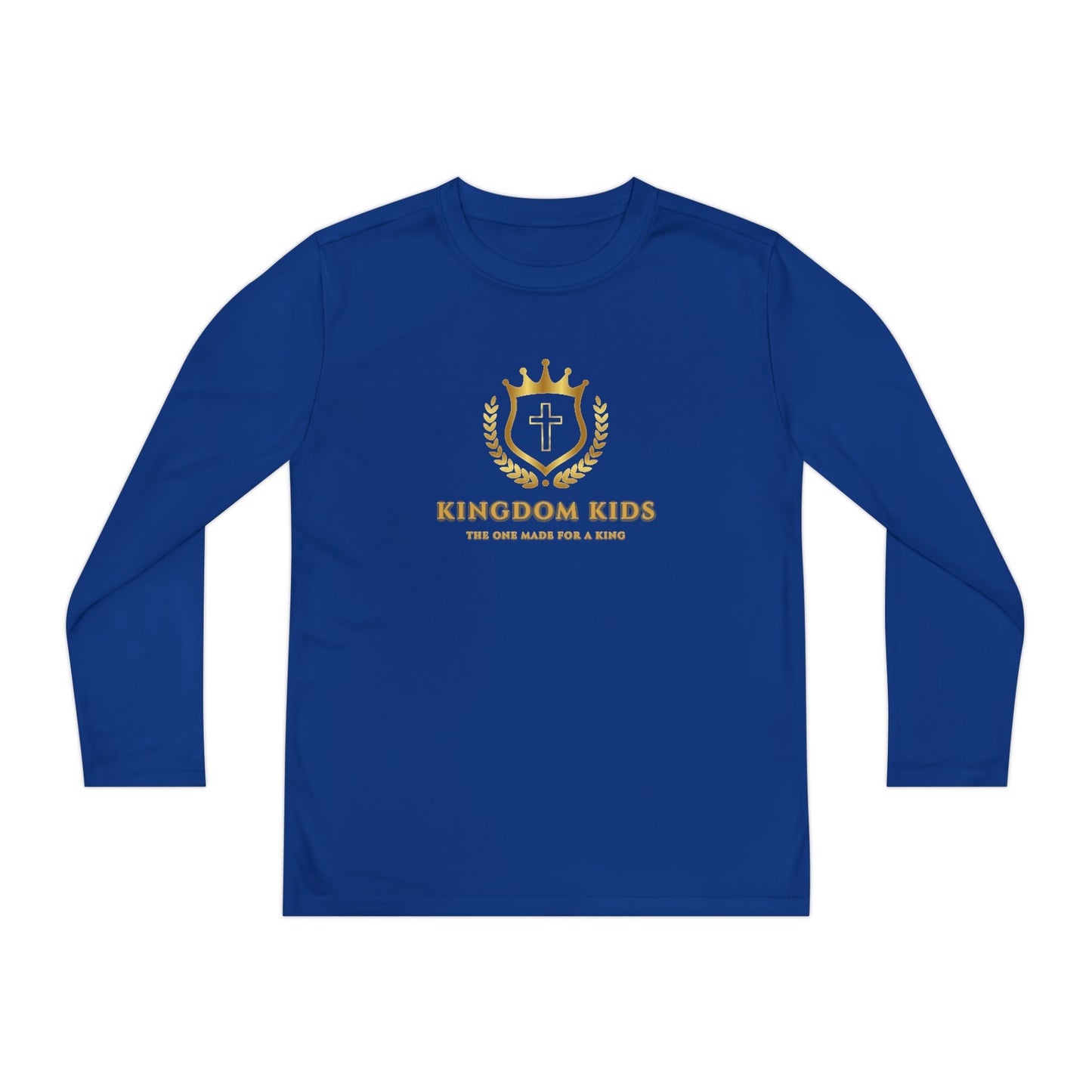 Kingdom Kids Youth Long Sleeve Tee - Crown Design