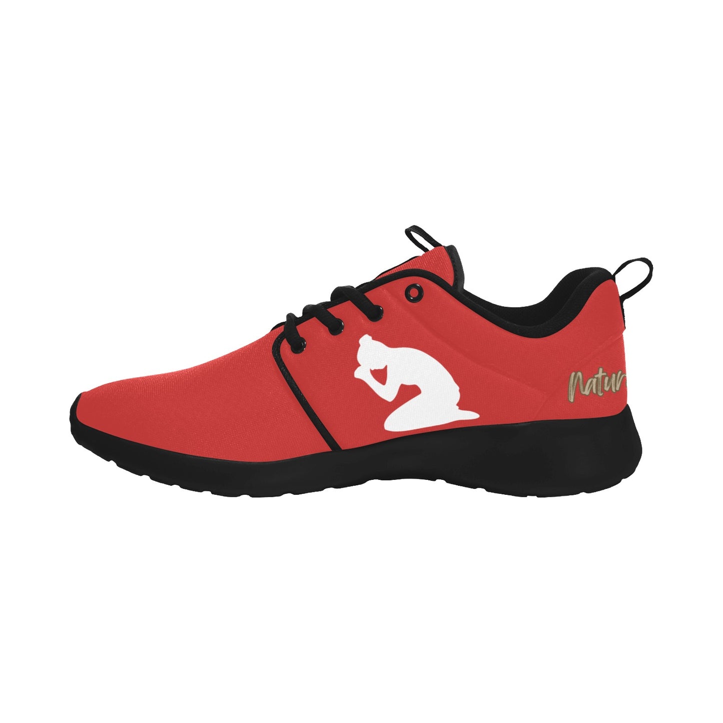 Natural Woman PRAY (WL) RED w/ Black Sole Sneakers