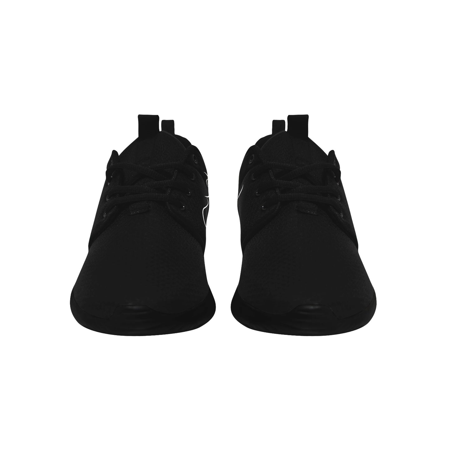 Natural Woman CHIN UP (WL) BLACK w/ Black Sole Sneakers