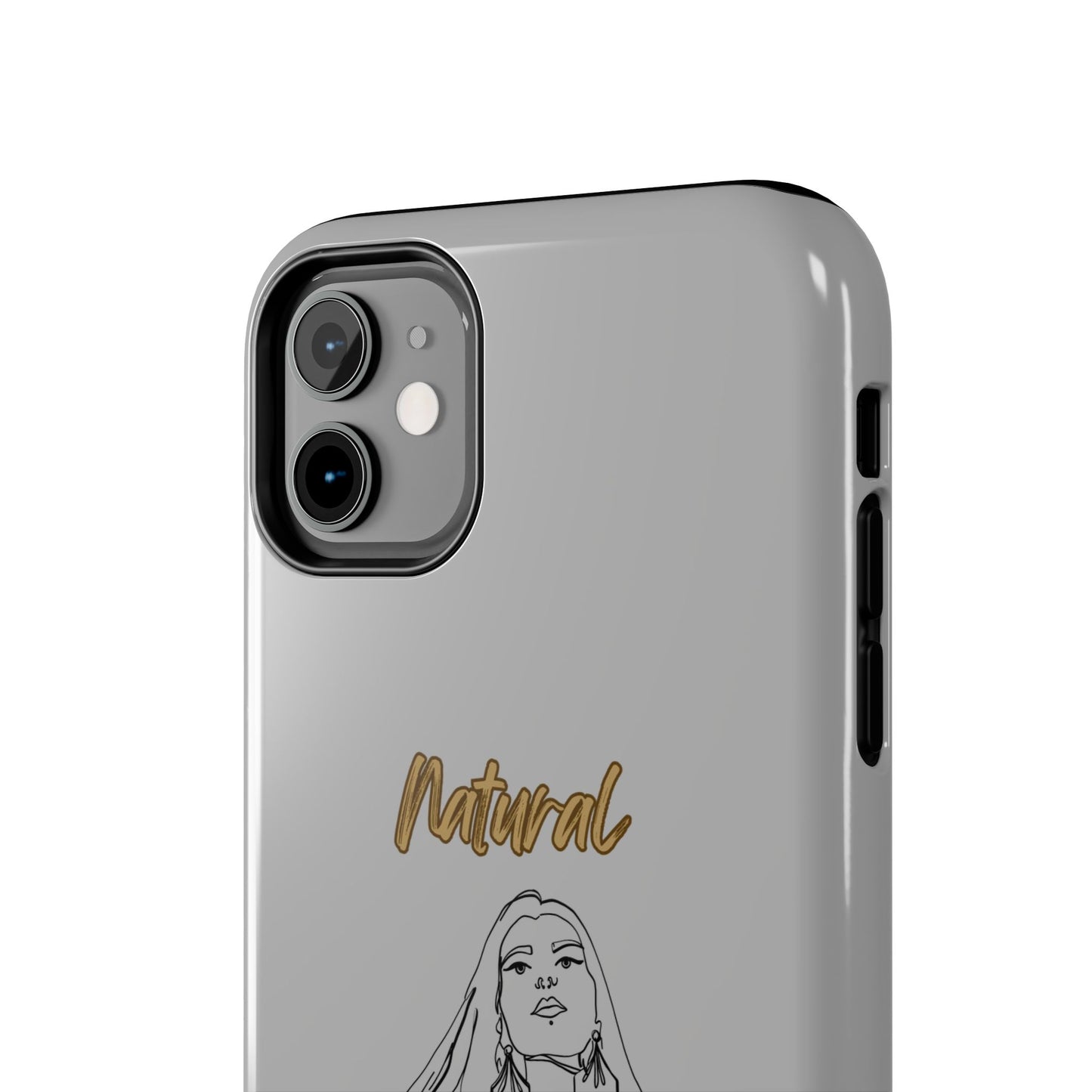 Natural Woman Thinking (BL)Tough Phone Cases LIGHT GREY
