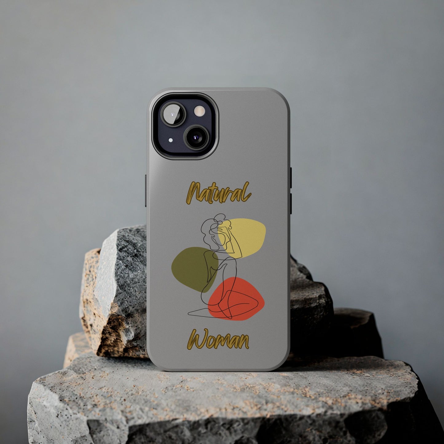 Natural Woman Colorful Pose (BL)Tough Phone Cases LIGHT GREY