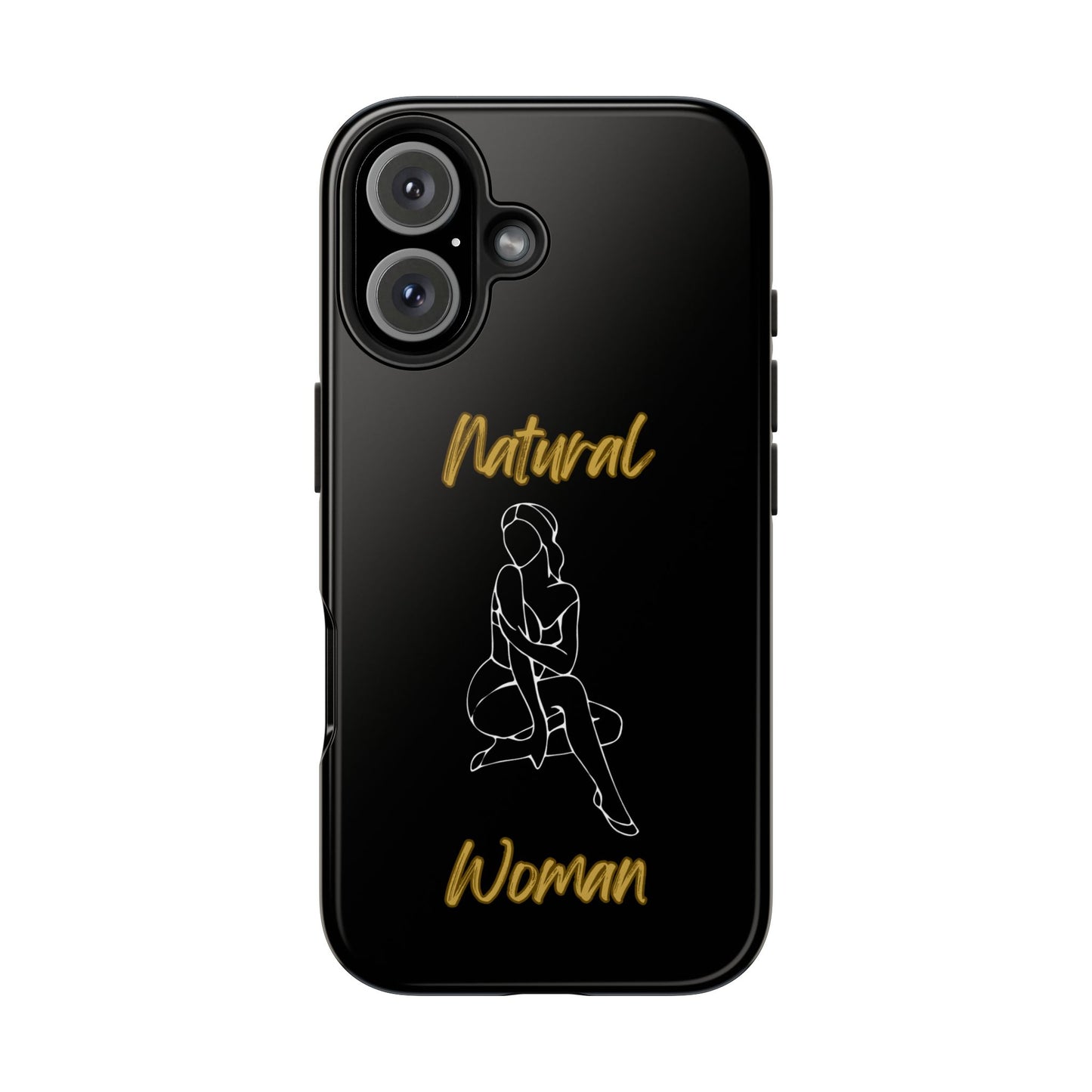 Natural Woman Shoulder Action (WL)Tough Phone Cases BLACK