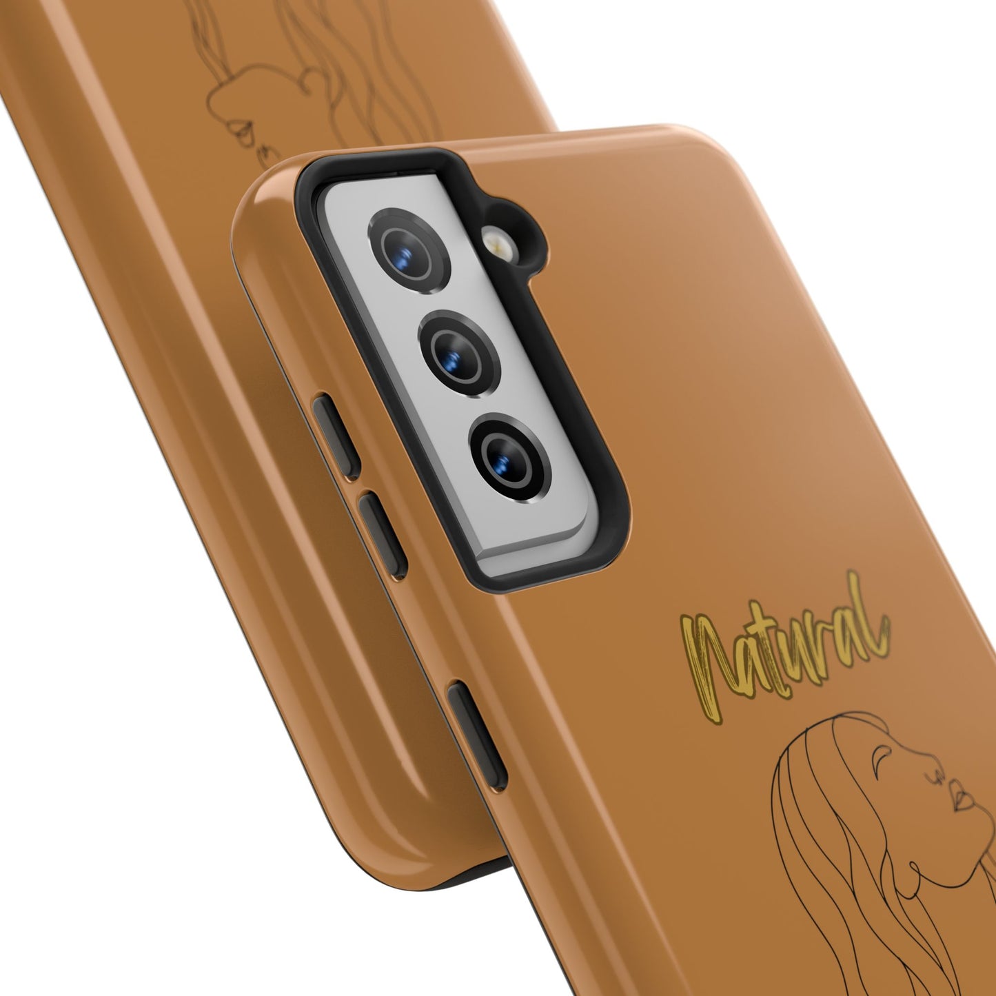Natural Woman Breeze On Face (BL)Tough Phone Cases LIGHT BROWN