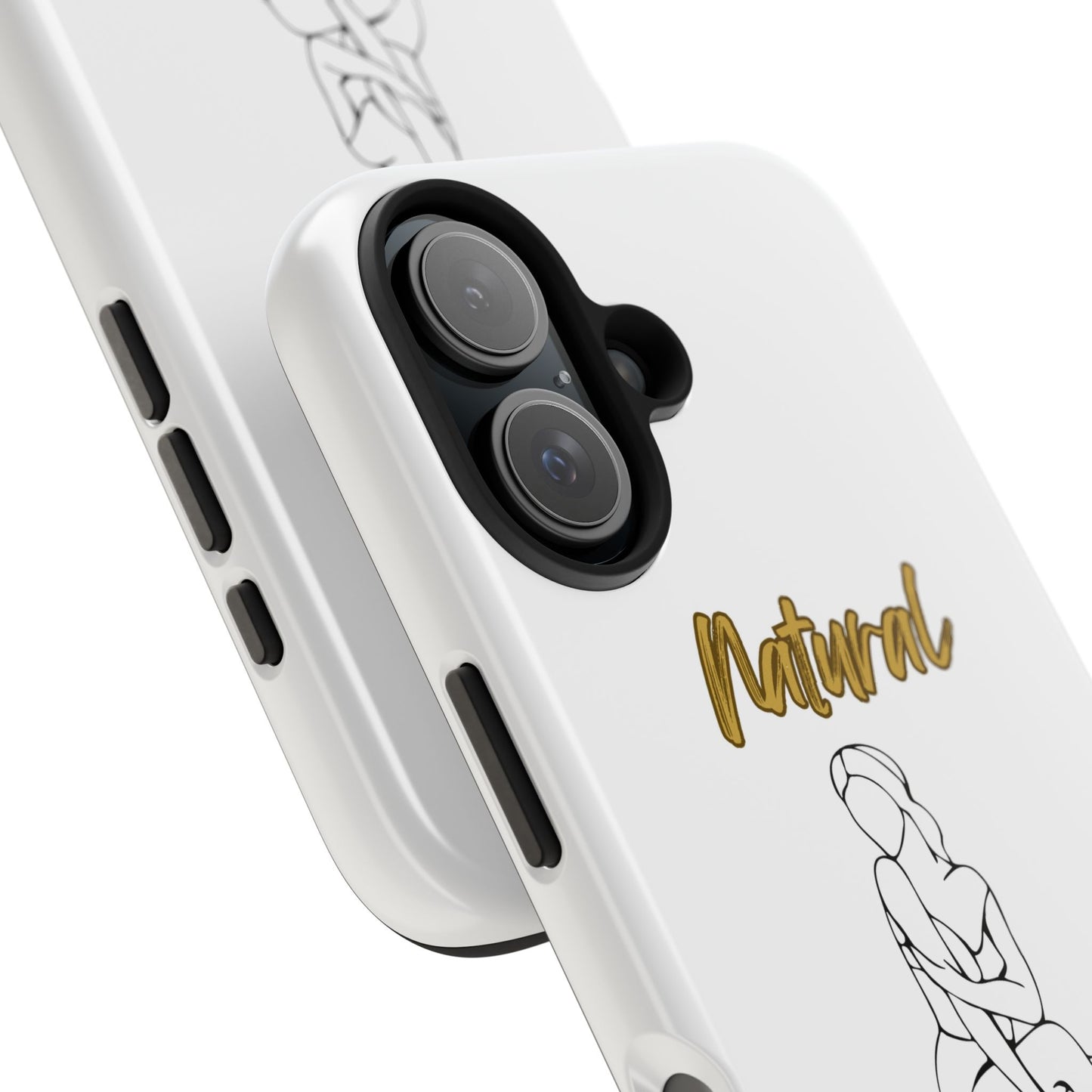 Natural Woman Shoulder Action (BL)Tough Phone Cases WHITE