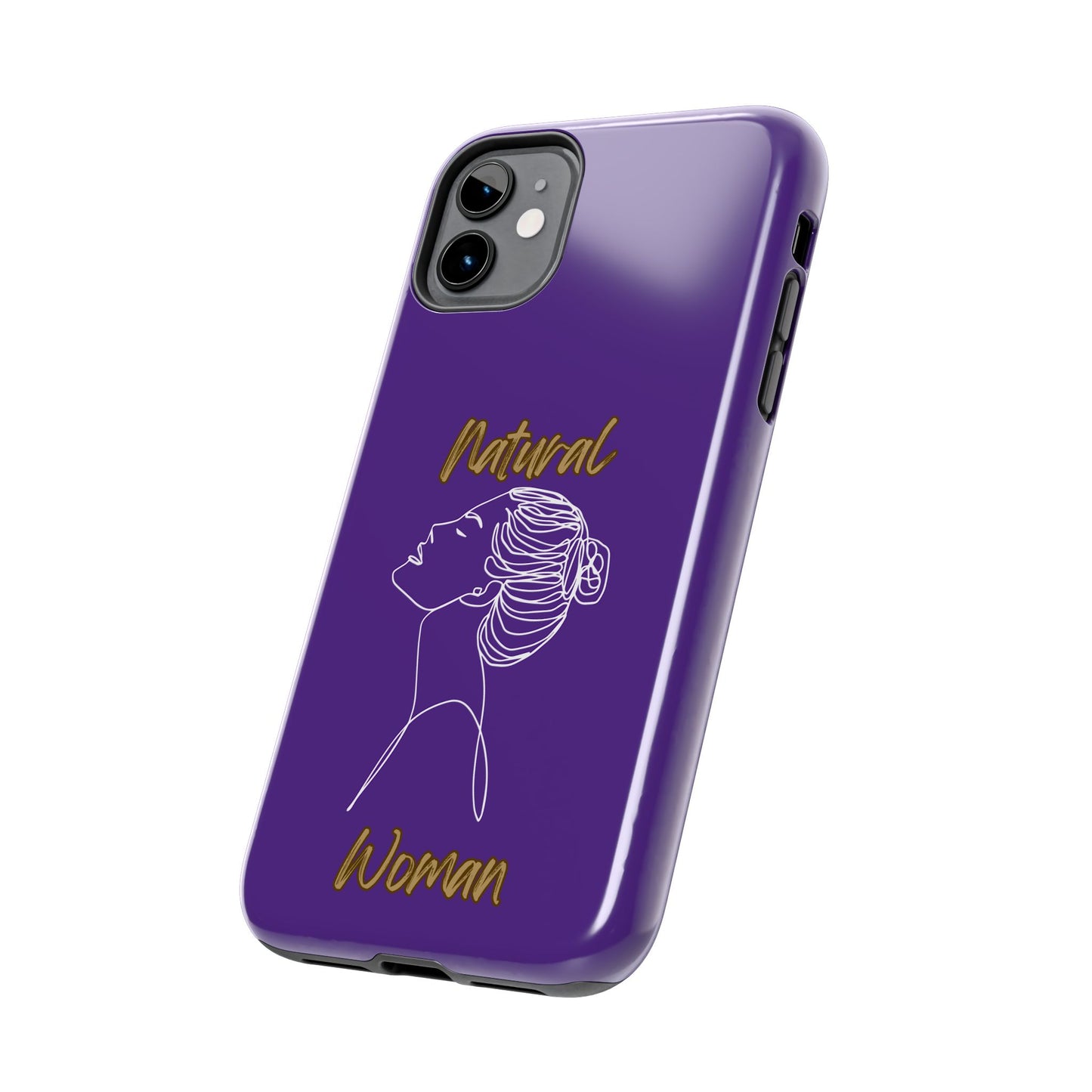 Natural Woman Wet Bun (WL) Tough Phone Cases PURPLE