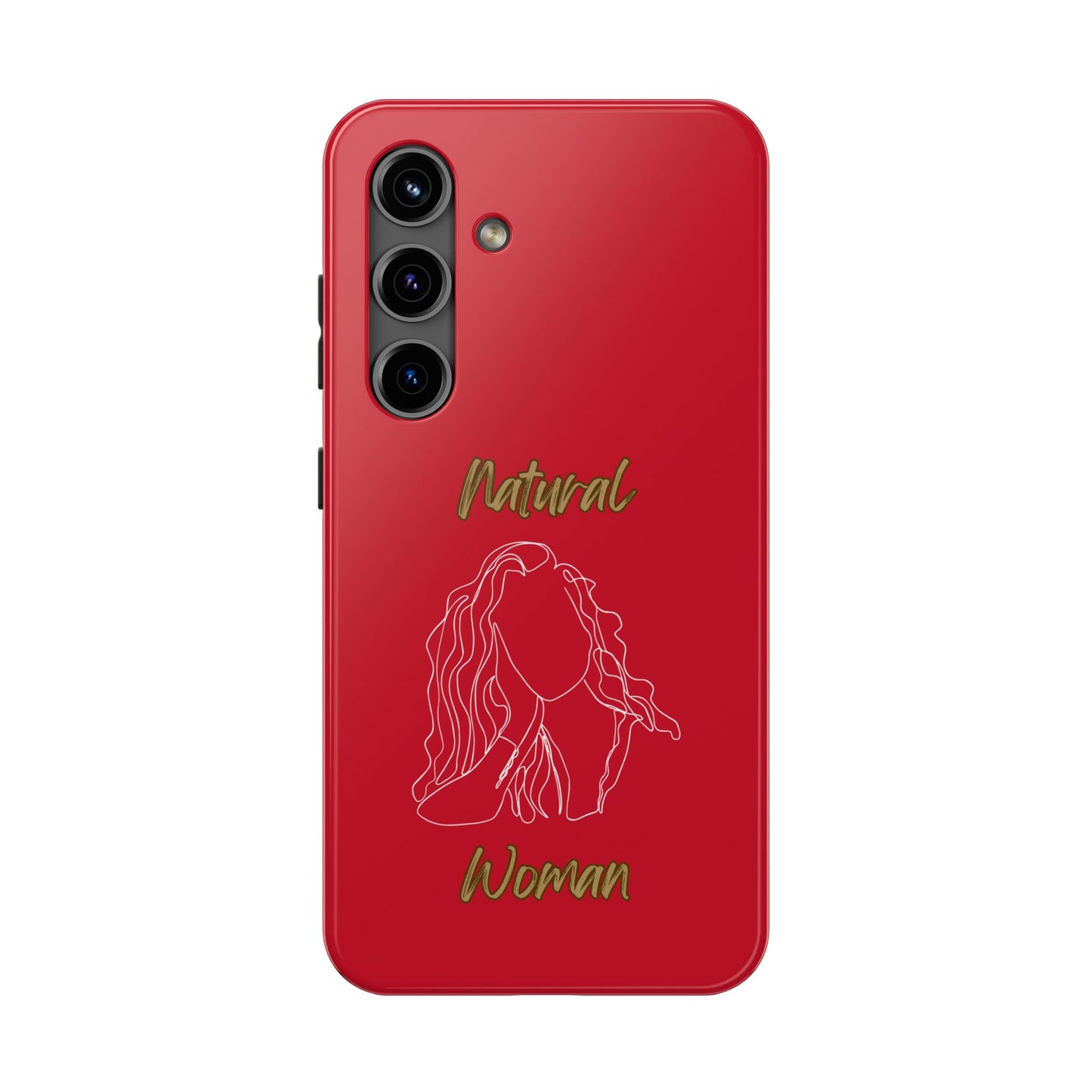 Natural Woman Relaxed (WL) Tough Phone Cases DARK RED