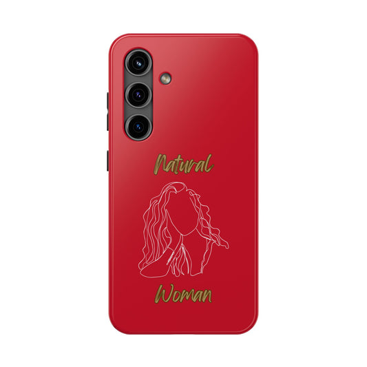 Natural Woman Relaxed (WL) Tough Phone Cases DARK RED
