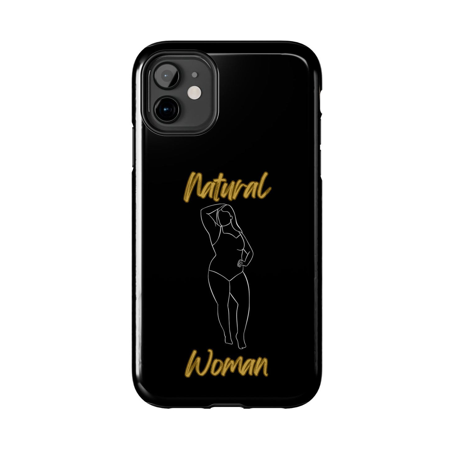 Natural Woman Looking Good (WL)Tough Phone Cases BLACK