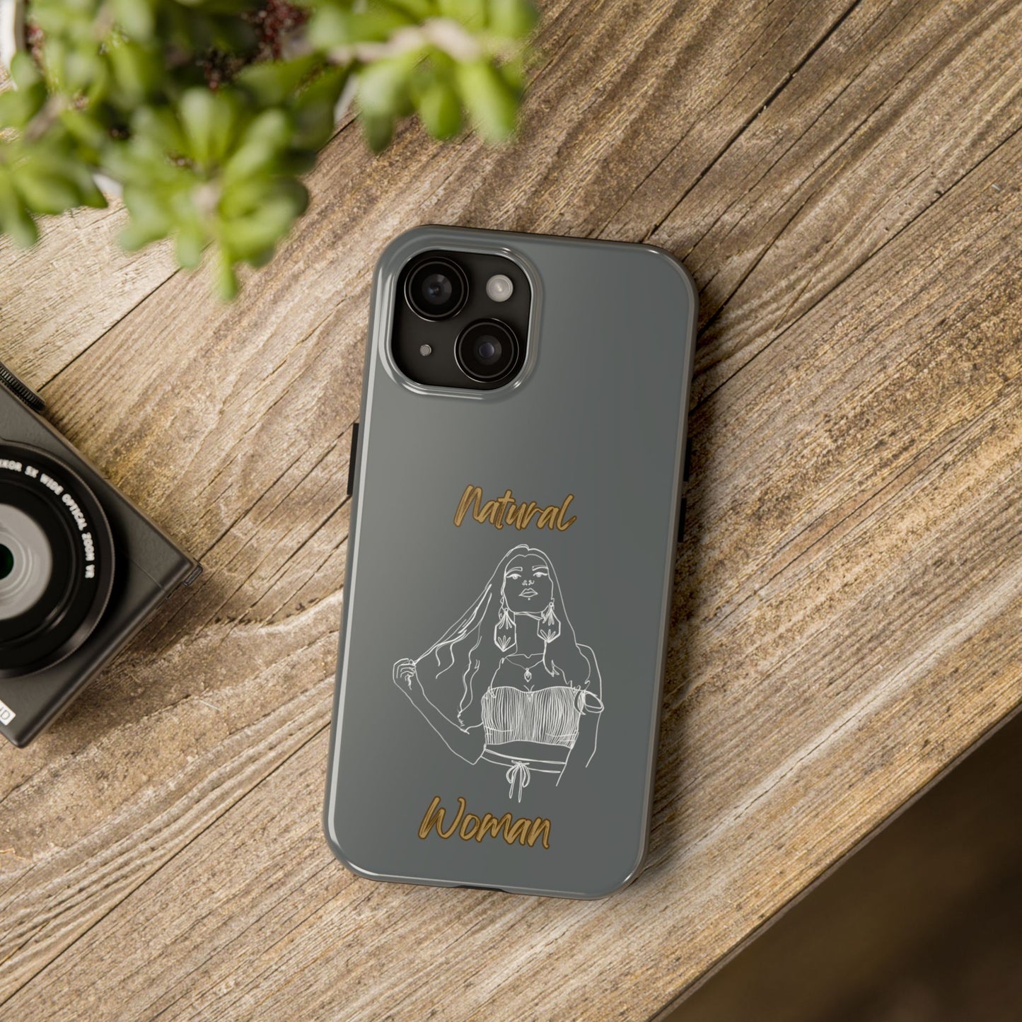 Natural Woman Thinking (WL)Tough Phone Cases DARK GREY