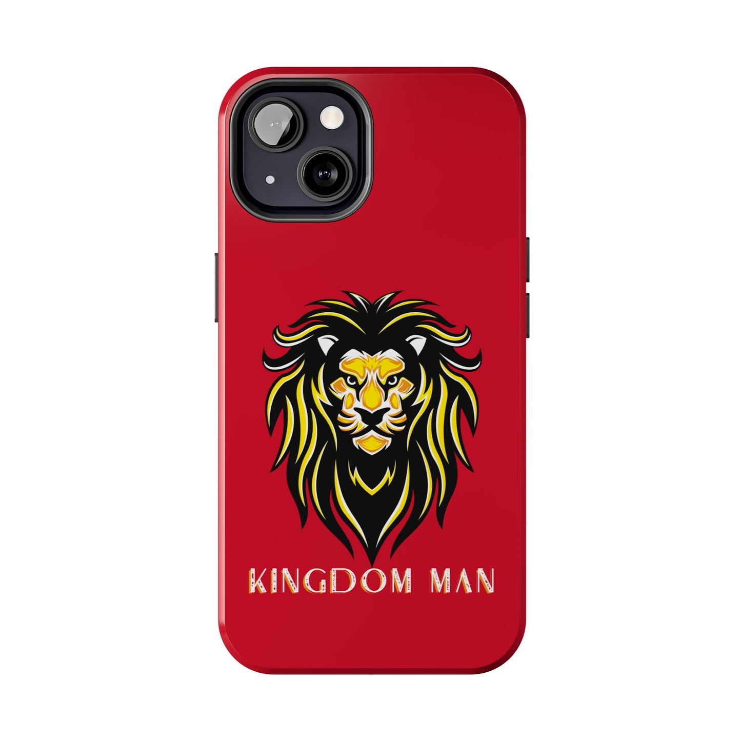 Kingdom Man (White-Gold Label) Tough Phone Case DARK RED