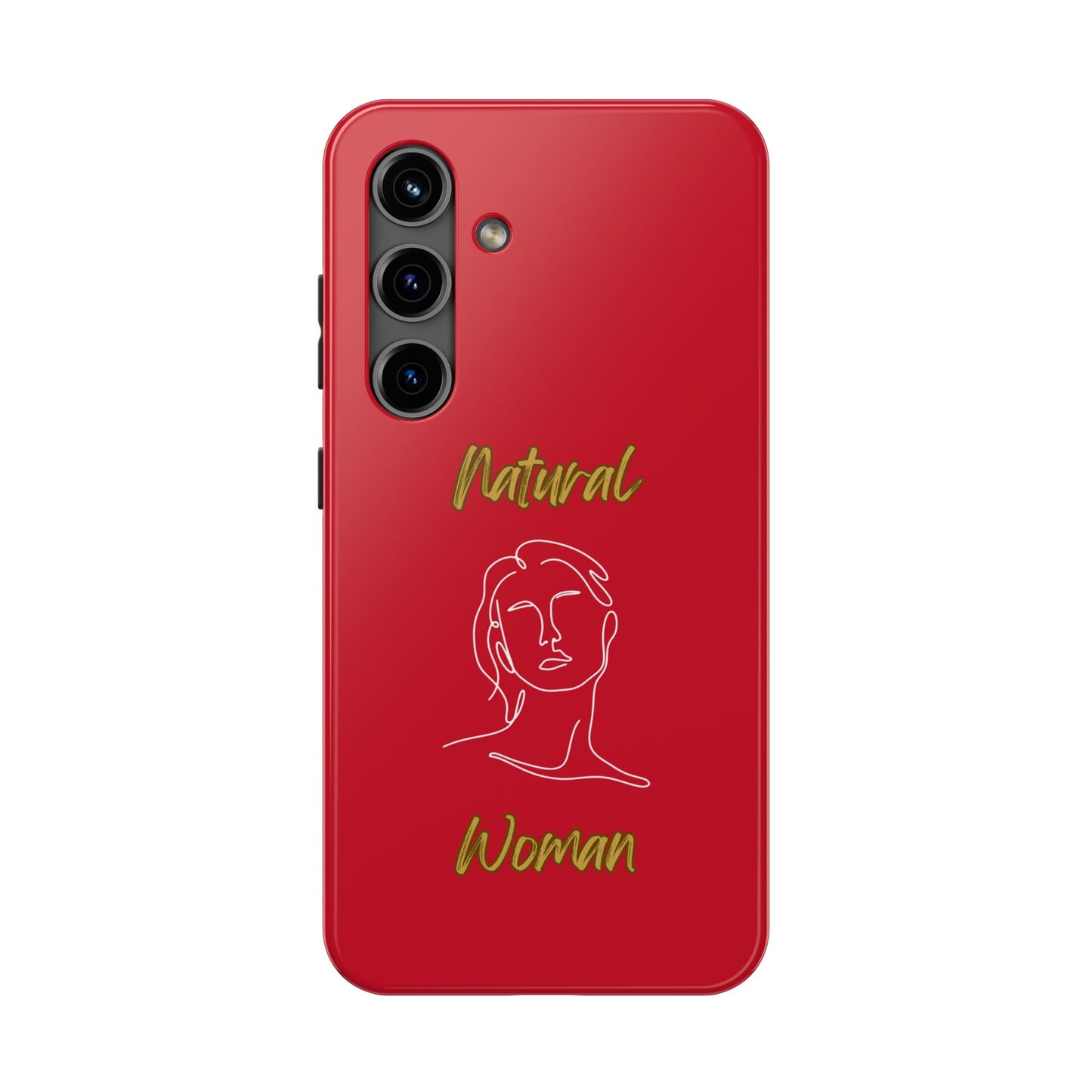 Natural Woman Hello (WL)Tough Phone Cases DARK RED