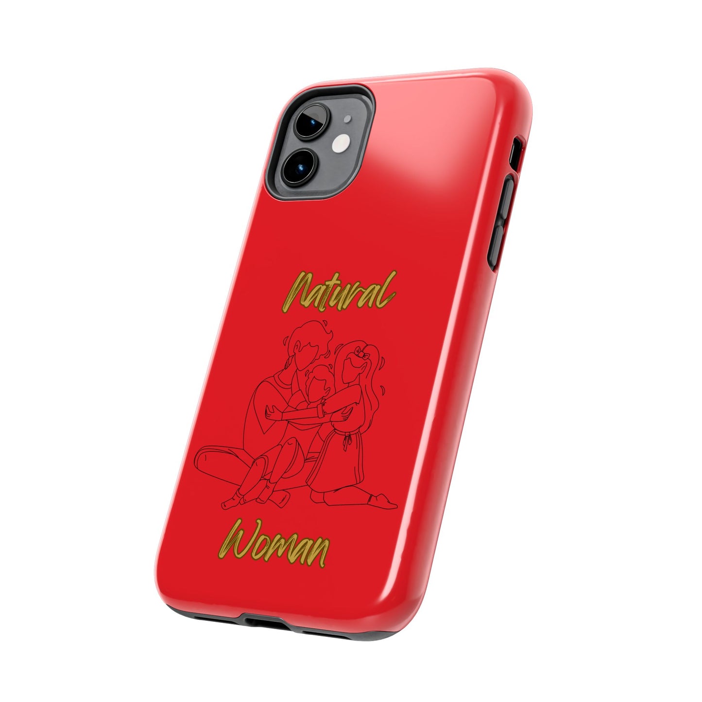 Natural Woman Bear Hugs (BL) Tough Phone Cases RED